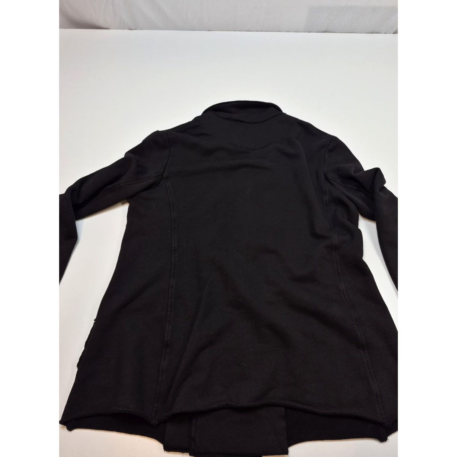 Frank & Eileen Frank & Eileen Womens Black Cotton French Terry Pea Coat Small Size S / US 4 / IT 40 - 5 Thumbnail