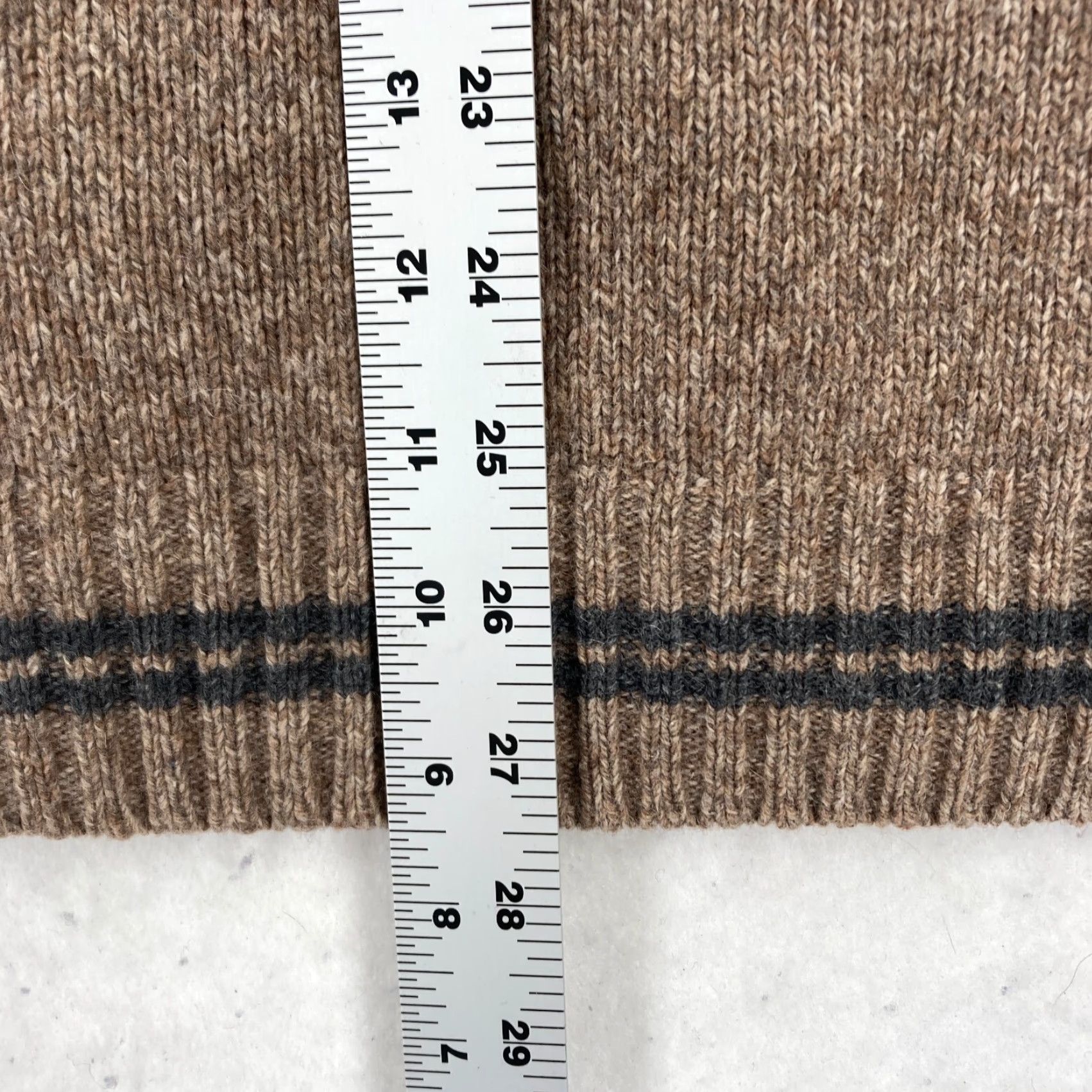 Vintage Daniele Blasi Sweater Mens Large Brown Wool Blend Quarter Zip Mock Neck Italy Size US L / EU 52-54 / 3 - 7 Thumbnail