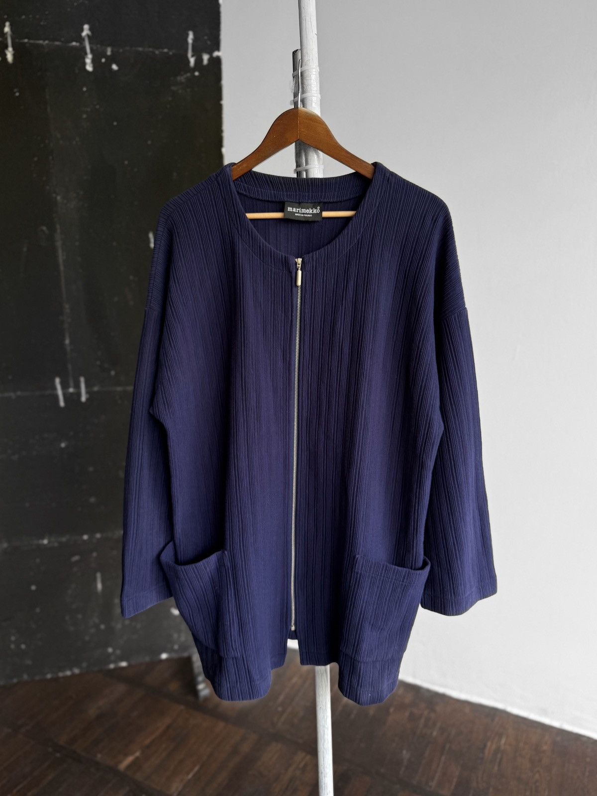 Designer × Marimekko Marimekko Womens Y2K Knit Sweat Full Zip Stretch Jacket Size XL / US 12-14 / IT 48-50 - 1 Thumbnail