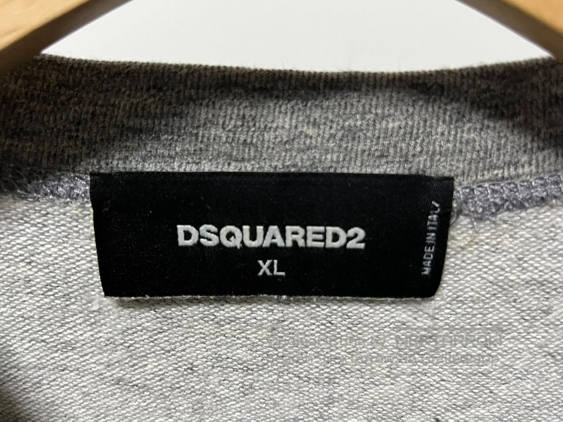 Dsquared2 DSQUARED2 Gray Cotton Slim Sweatshirt. Size US XL / EU 56 / 4 - 5 Thumbnail