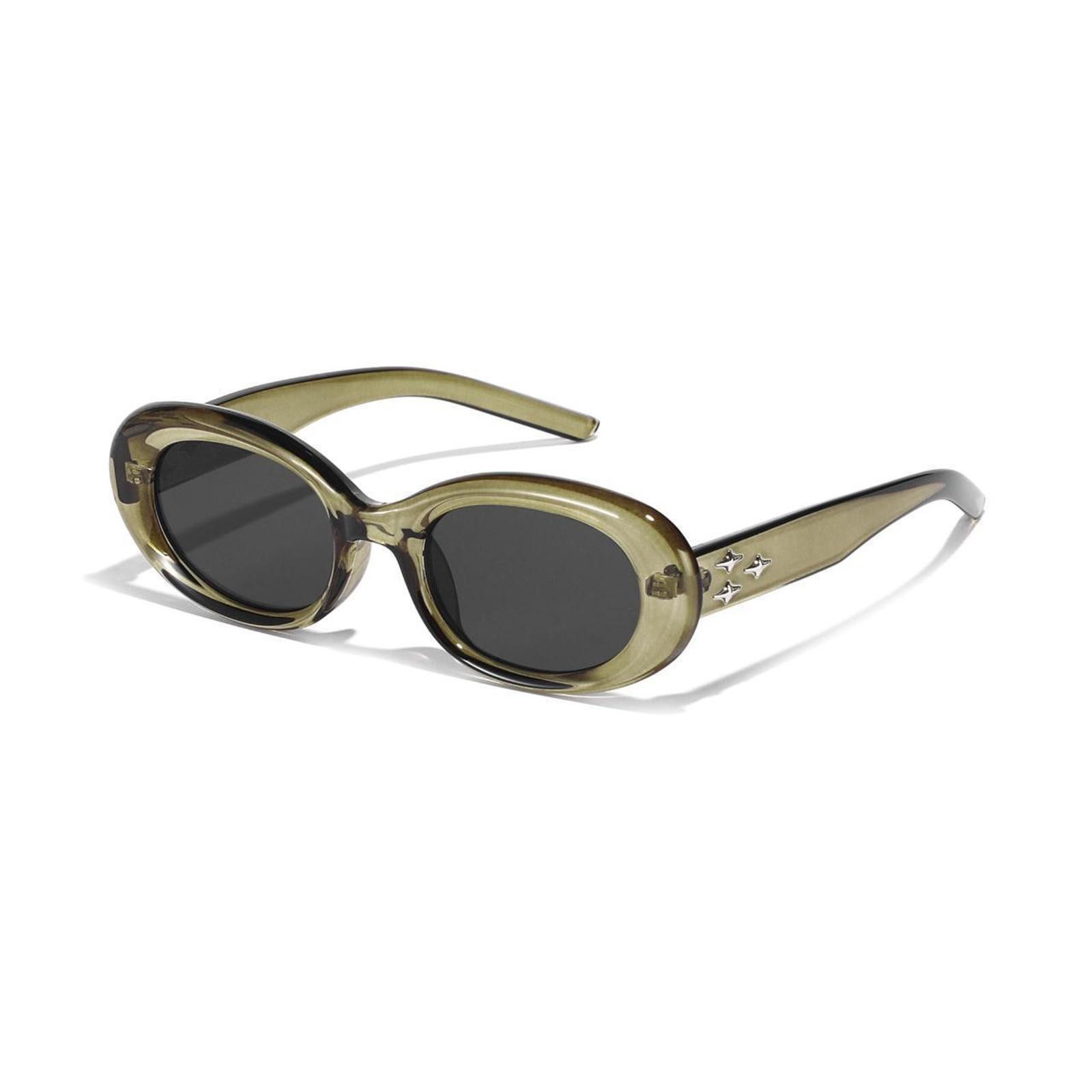 Japanese Brand Vtg Y2k Avant Garde Cat Eye Sunglasses Olive Unisex One Size Size ONE SIZE - 1 Thumbnail