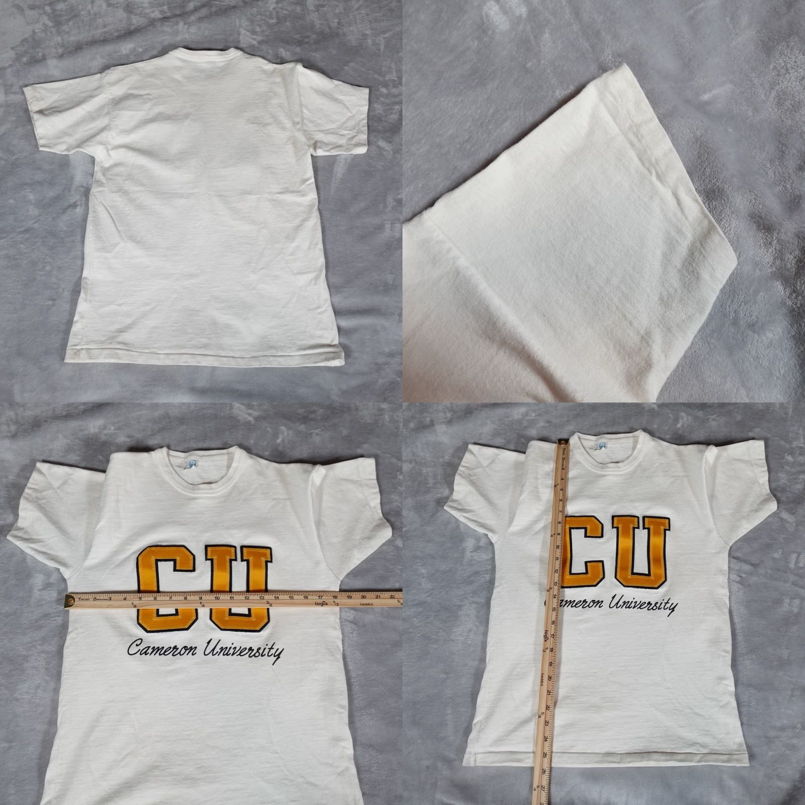 Vintage VINTAGE Artex Cameron University Embroidered T-Shirt Mens S White 70s 80s Size US S / EU 44-46 / 1 - 8 Thumbnail