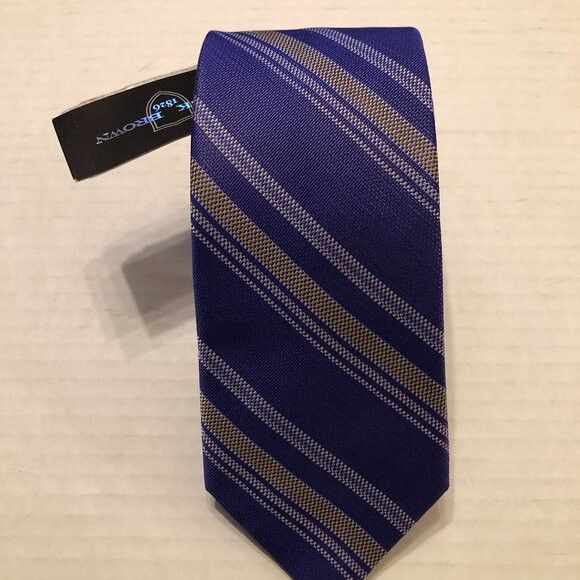 Black Brown 1826 black brown 1826 men's new purple silk tie 3" X 58" Size ONE SIZE - 1 Thumbnail