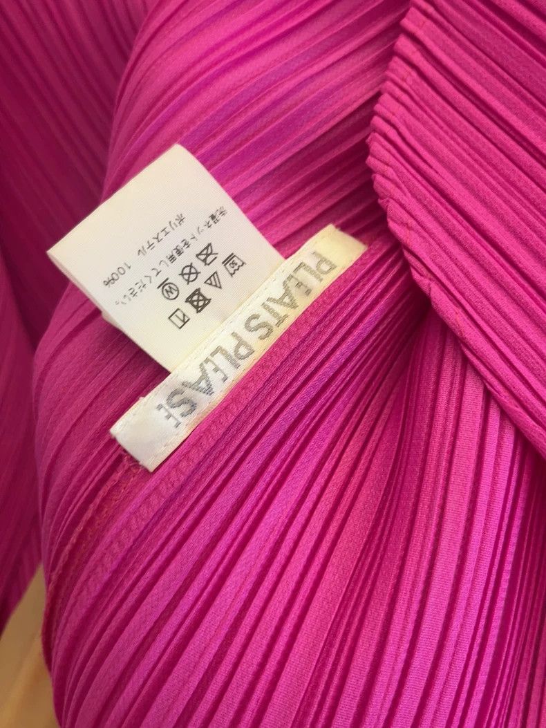 Issey Miyake Issey Miyake A peach-pink pleated round-neck front-opening Size M / US 6-8 / IT 42-44 - 3 Thumbnail