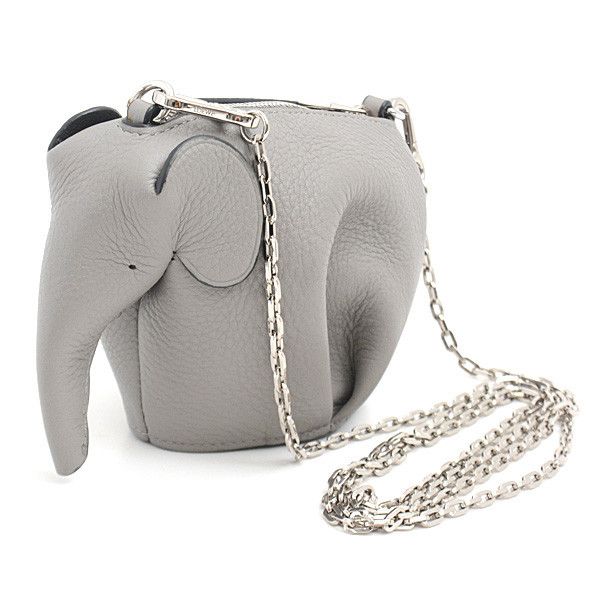 Loewe Loewe Loewe Elephant Mini Chain Shoulder Bag Calf Leather Leather Crossbody Bag C623R02X01 in Great Condition Size ONE SIZE - 1 Thumbnail
