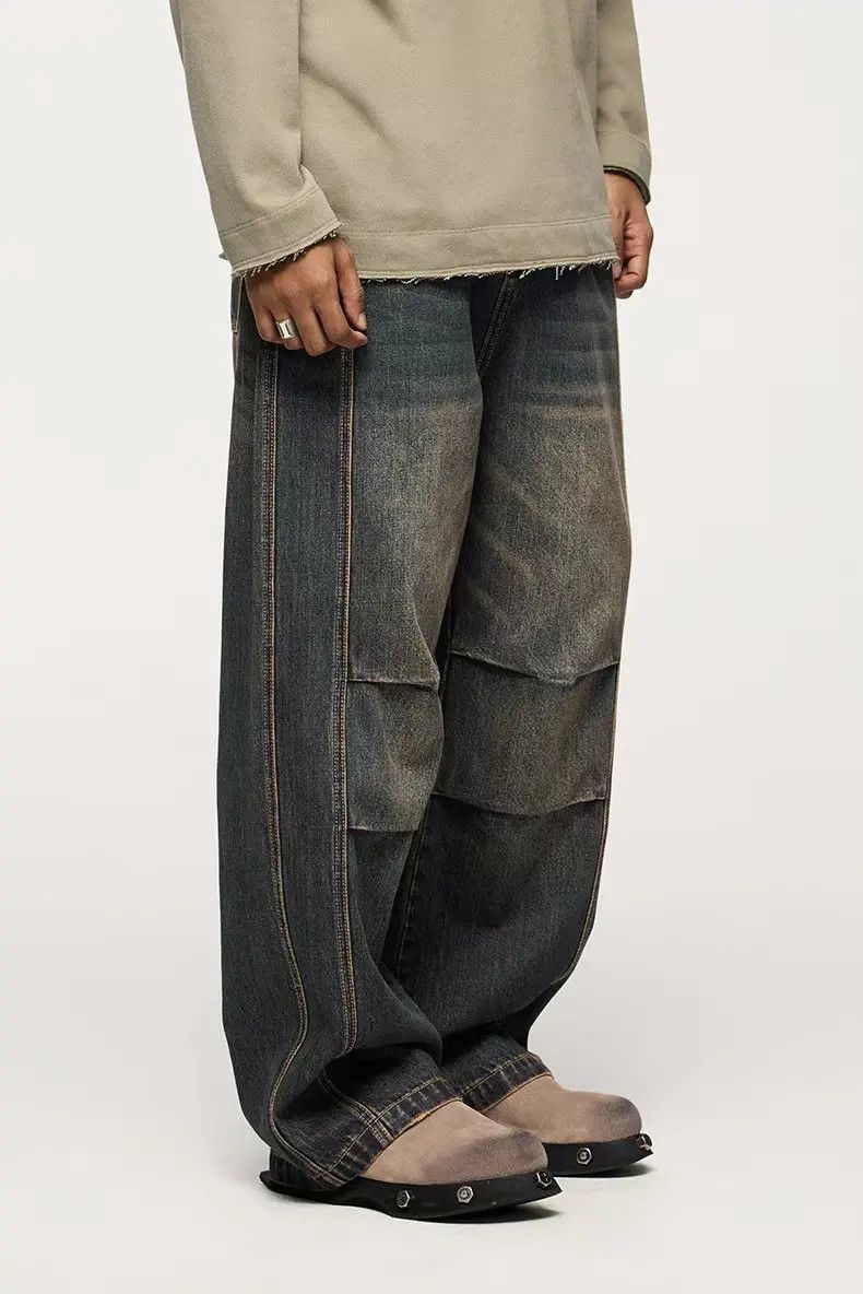 Designer × Japanese Brand Streetwear Hip Hop Loose Casual Jeans Size US 33 - 1 Thumbnail