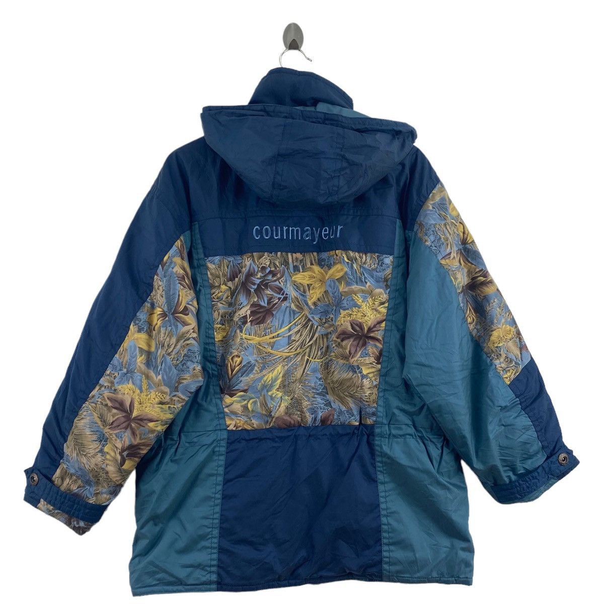 Japanese Brand COURMAYEUR Japan Hooded Winter Ski Surf Patchwork Design Size M / US 6-8 / IT 42-44 - 4 Thumbnail