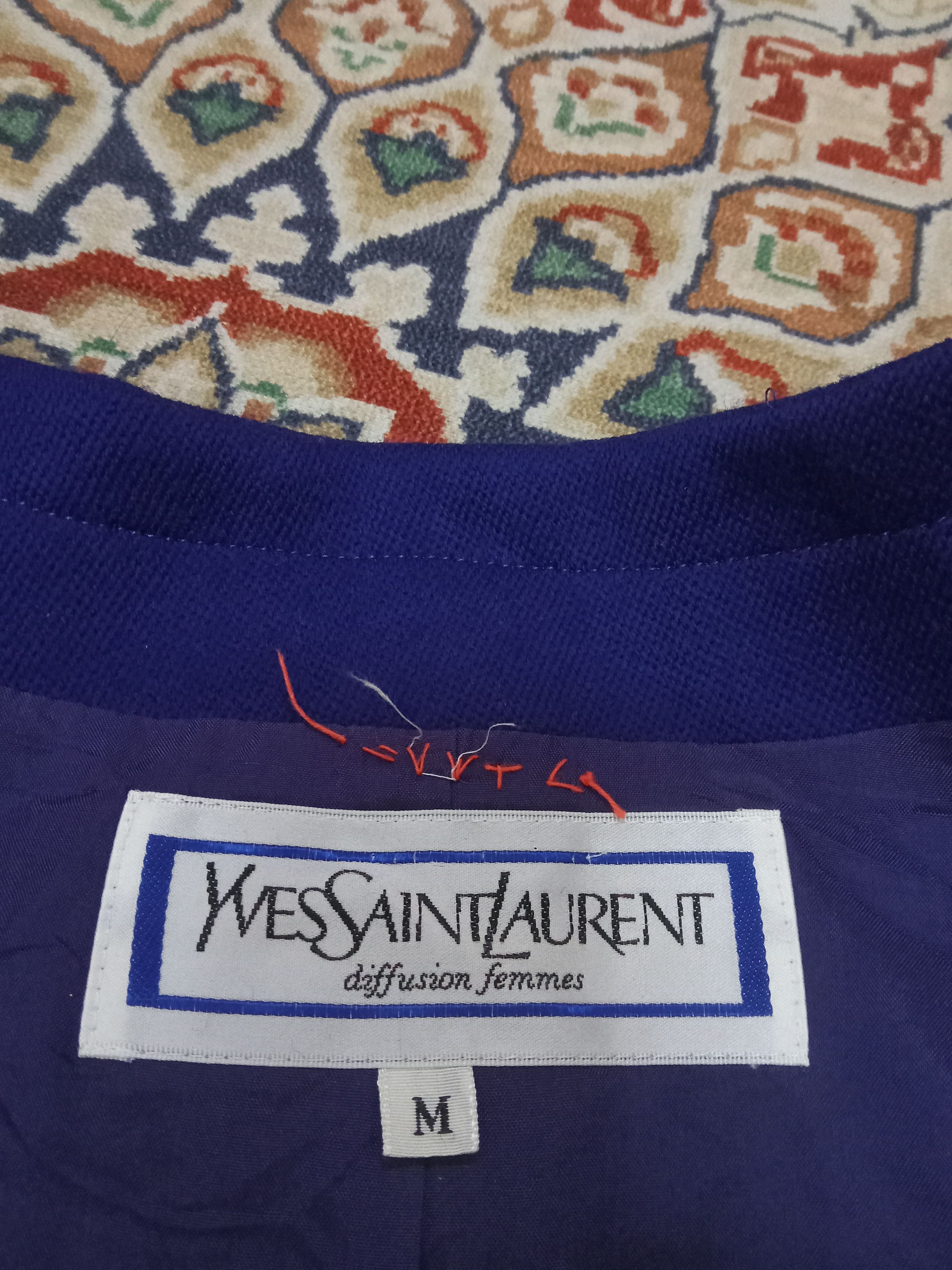Yves Saint Laurent Yves Saint Laurent Vintage Jacket Size M / US 6-8 / IT 42-44 - 2 Thumbnail