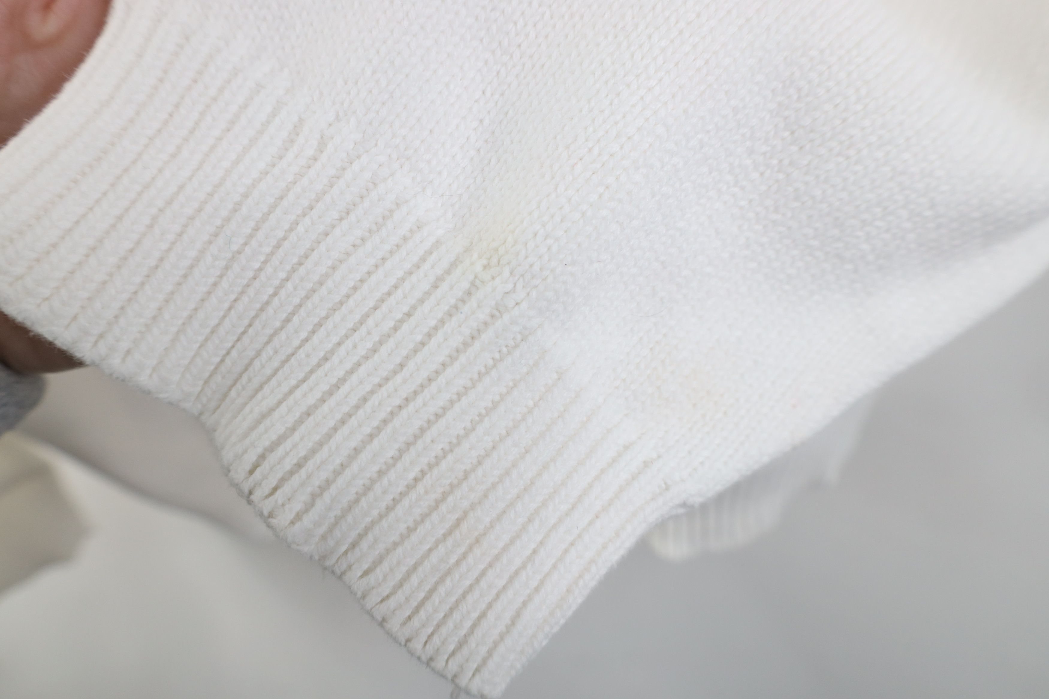 Vintage Vintage 90s Streetwear Cotton Knit Crewneck Sweater White Size XL / US 12-14 / IT 48-50 - 7 Thumbnail