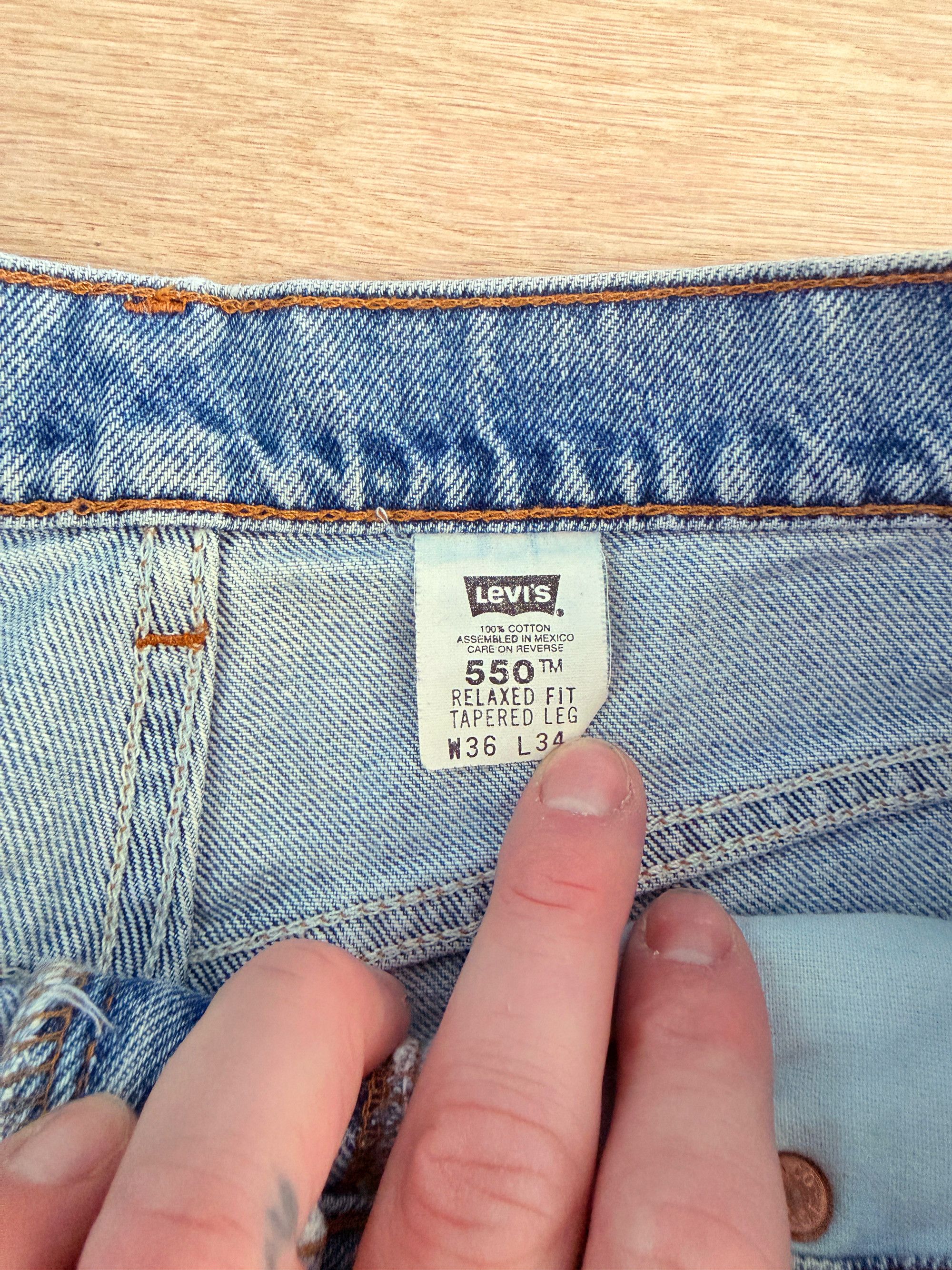 Levi's Vintage Clothing Vintage Levis Jeans Mens 34x33 Blue 550 Orange Tab Size US 34 / EU 50 - 6 Thumbnail