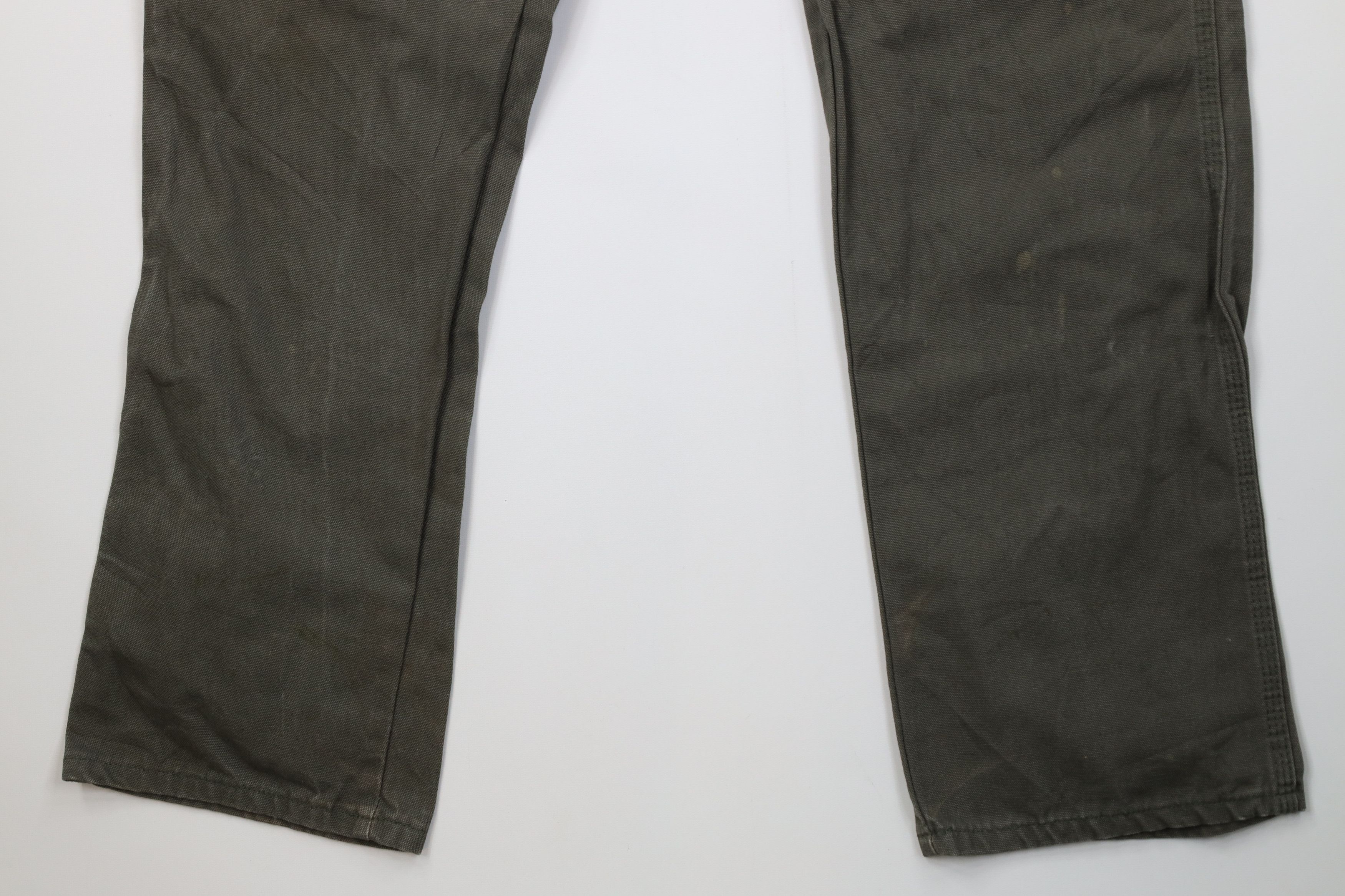 Dickies Vintage Y2K Dickies Canvas Wide Leg Dungaree Pants Green Size US 36 / EU 52 - 4 Thumbnail