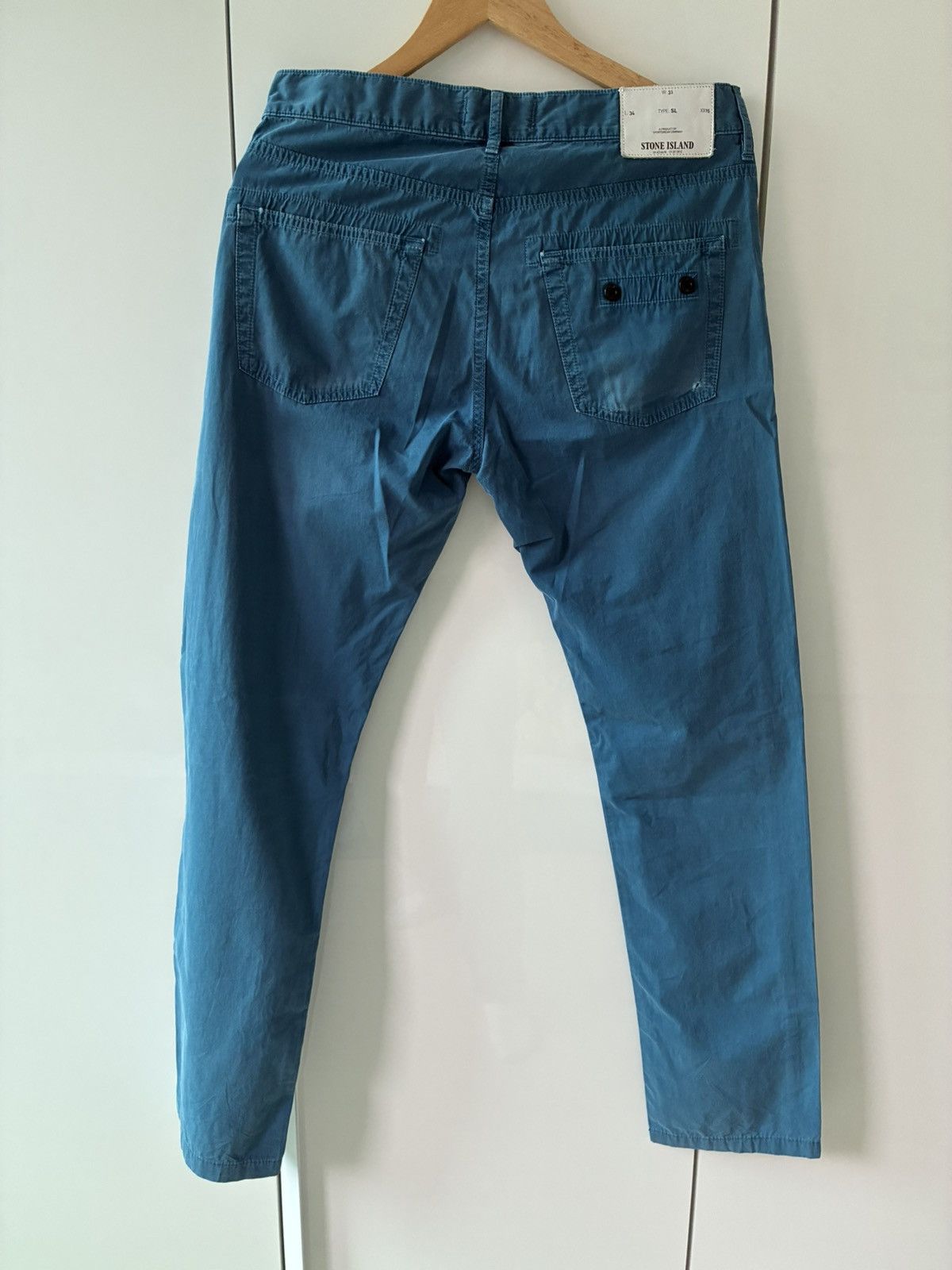 Stone Island Stone Island Slim Fit Garment Dyed Cotton Pants W31 L34 Size US 31 - 2 Thumbnail