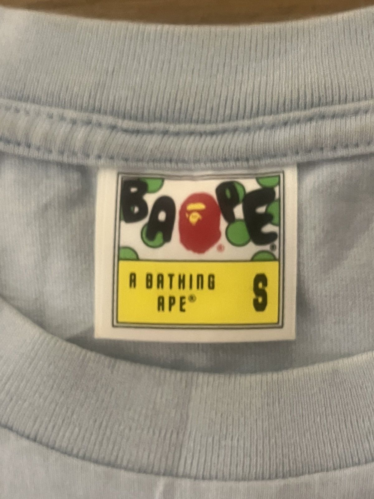 Bape BAPE A Bathing Ape Ape Head Patch Tee White Size US S / EU 44-46 / 1 - 3 Thumbnail