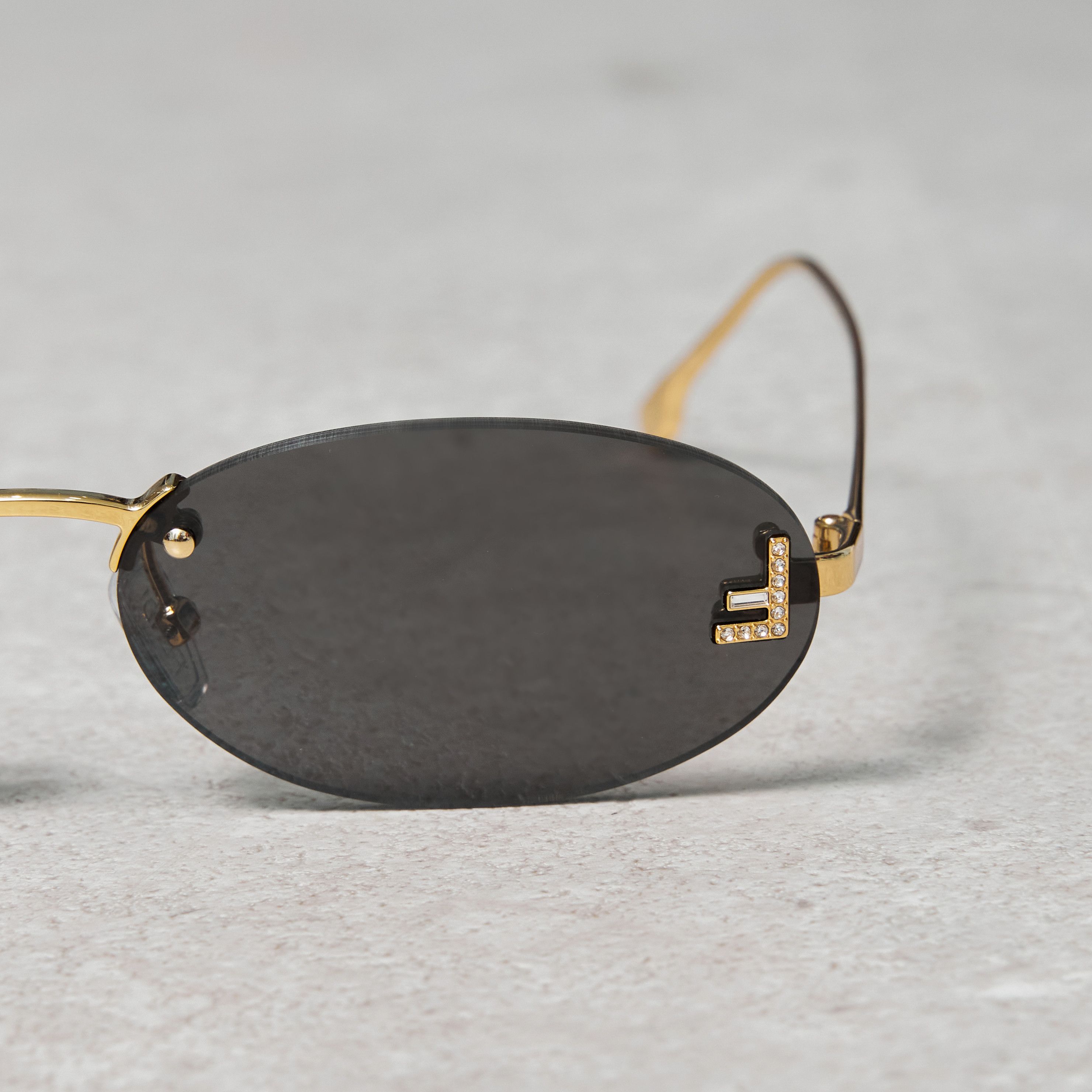 Fendi FENDI FE4075US 30A Sunglasses GOLD Size ONE SIZE - 4 Thumbnail