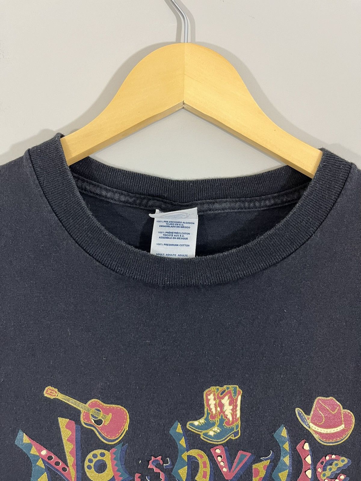 Vintage Vintage Faded Nashville Tennessee Cowboy Western Music Tee Size US XL / EU 56 / 4 - 3 Thumbnail