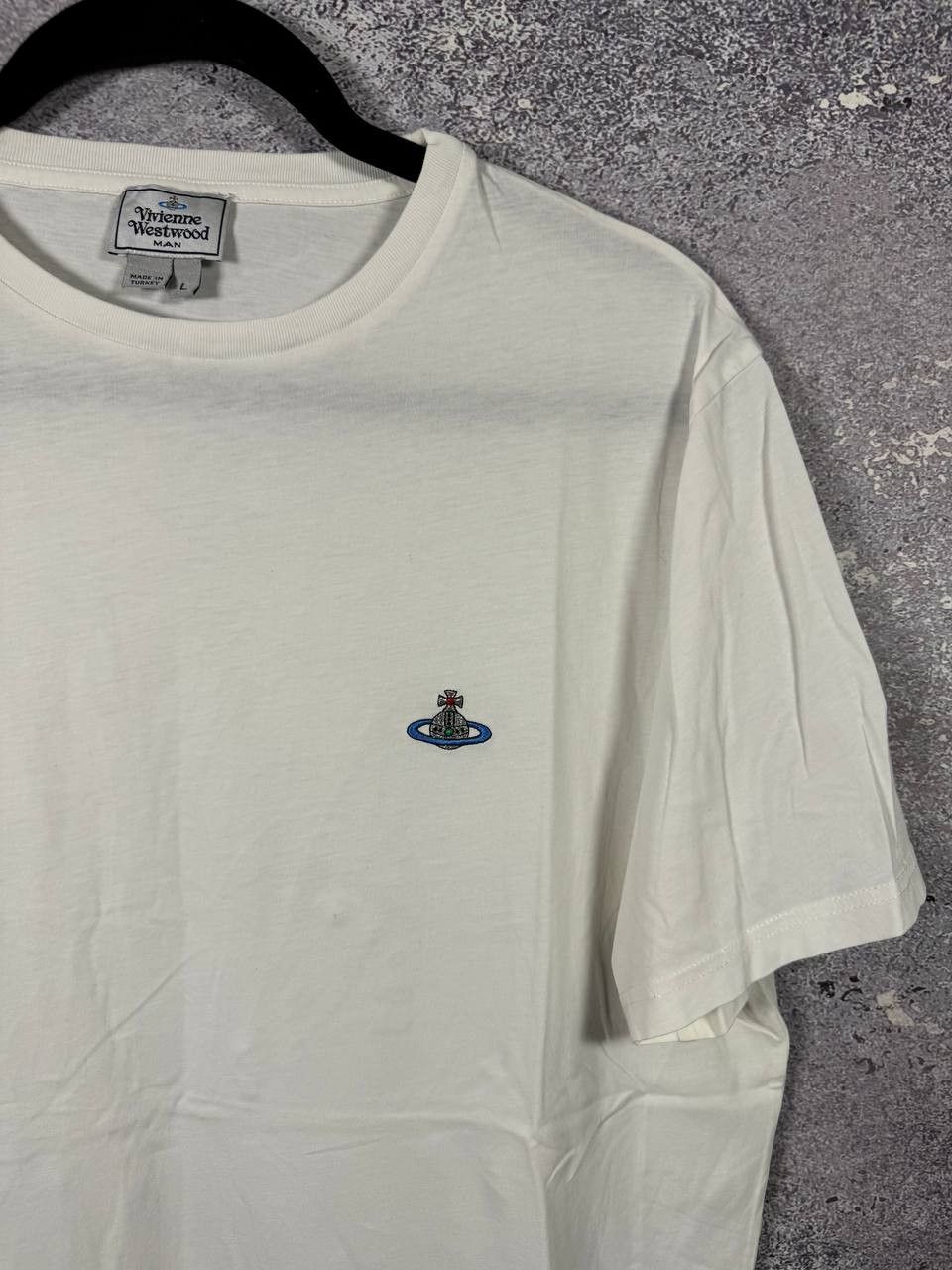 Vivienne Westwood Vivienne Westwood Orbital Embroidered White Men's T-Shirt Size US L / EU 52-54 / 3 - 6 Thumbnail