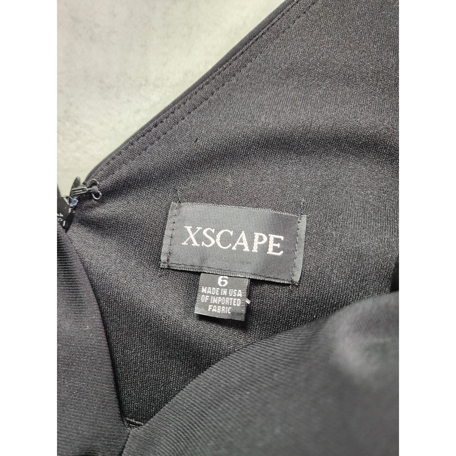 Other XSCAPE LS Fit & Flare Cocktail Dress Black Gold NWT 6 Size M / US 6-8 / IT 42-44 - 5 Thumbnail