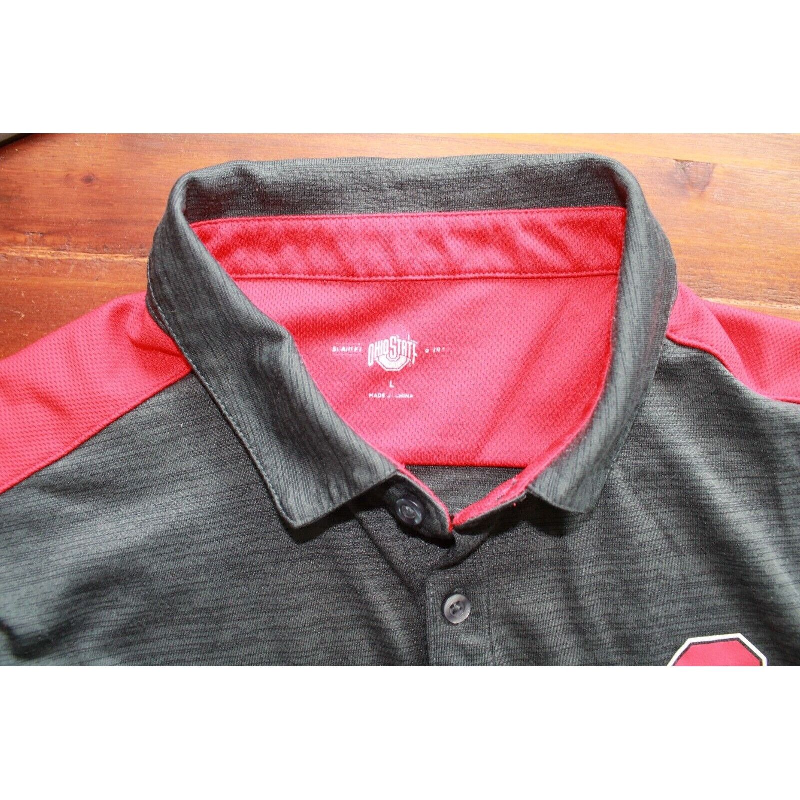 NCAA The Ohio State Buckeyes Red/Gray Polo Shirt Sz LR Sportswear Size US L / EU 52-54 / 3 - 3 Thumbnail