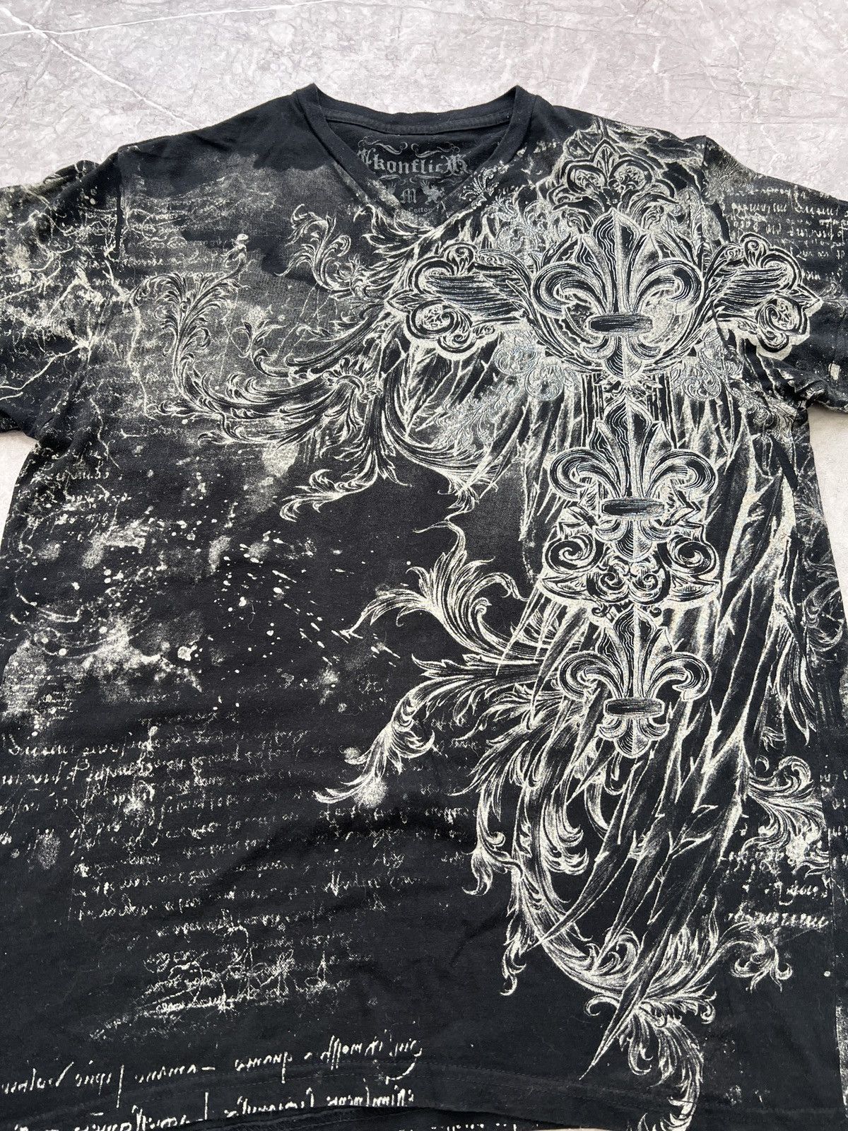 Affliction × Ed Hardy Sk8 FULL PRINT SKULL GRUNDE PUNK T-Shirt y2k affliction Size US M / EU 48-50 / 2 - 4 Thumbnail