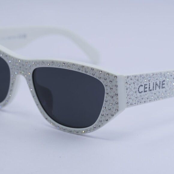 Celine 🕶️ New Celine CL4278US 25A Sunglasses - Ivory with Crystal Size ONE SIZE - 6 Thumbnail