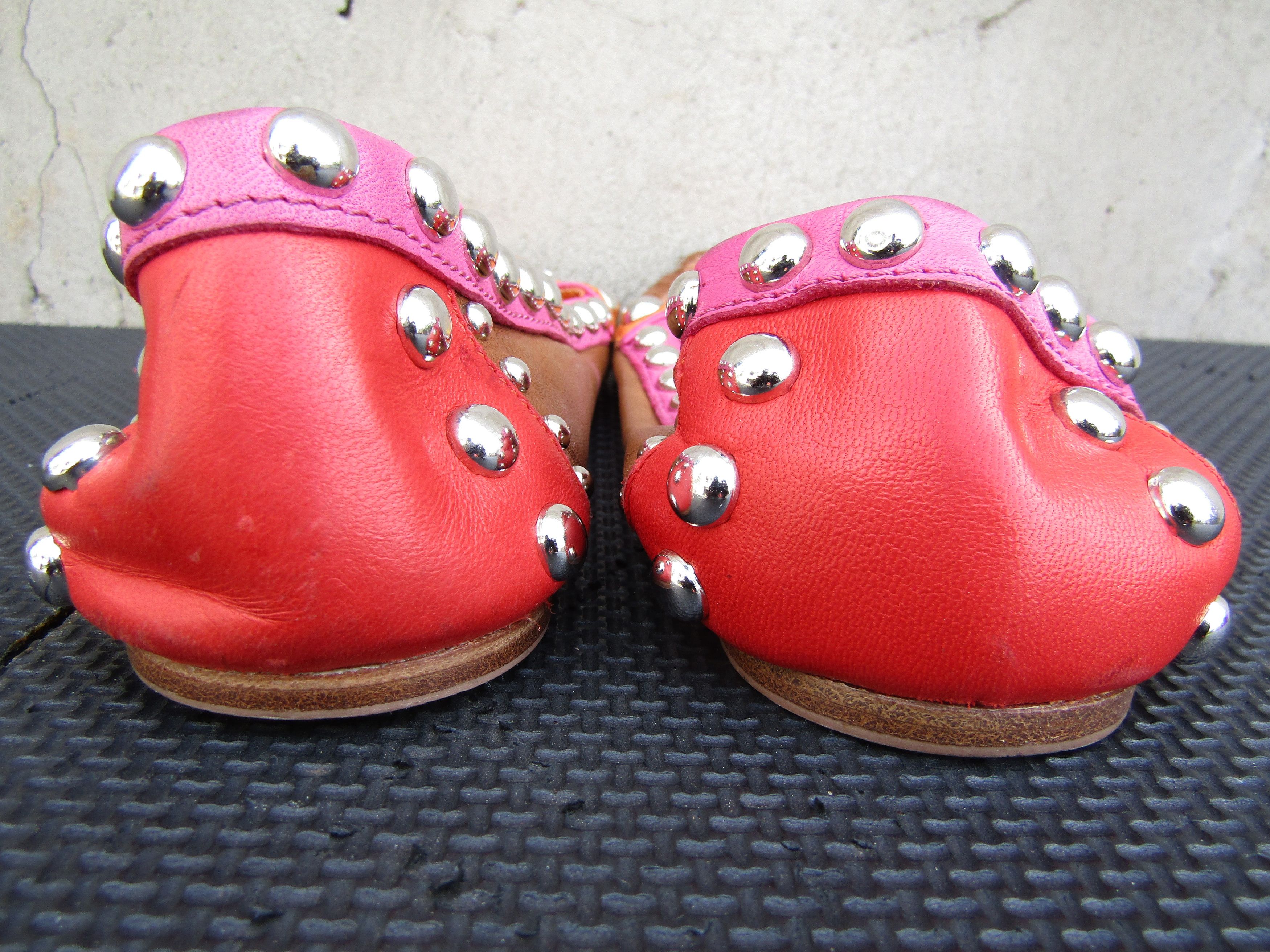 Prada Rare Prada Ballerina Flats Slip on Leather Multicolort Size US 7.5 / IT 37.5 - 6 Thumbnail