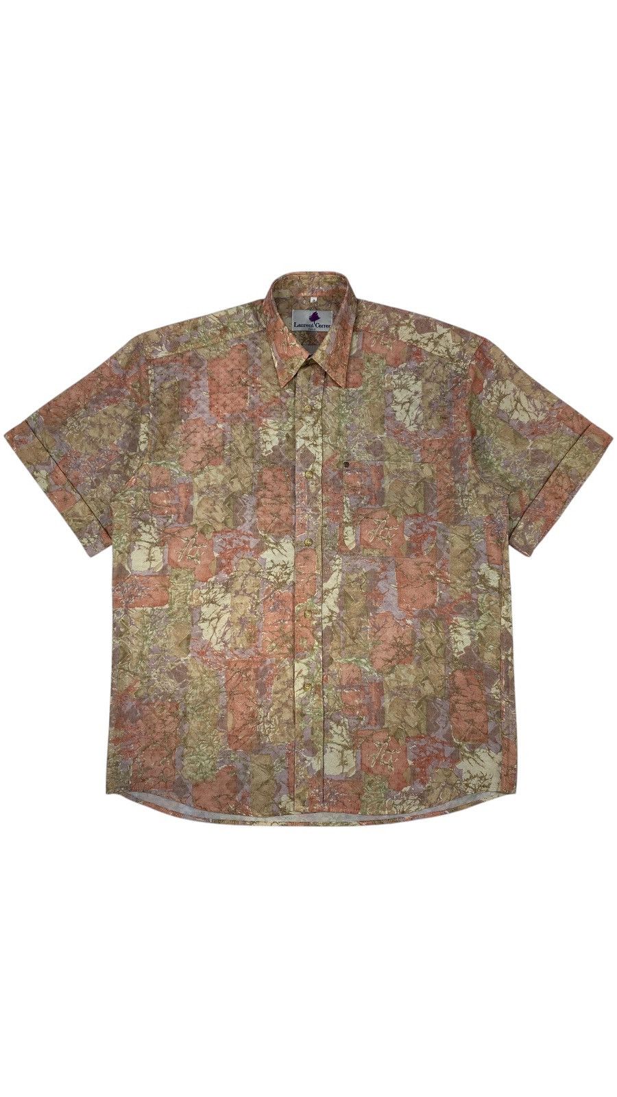 Vintage 90s Lauren Cerrer Paris Party Festival Radiant Waffle Shirt Size US L / EU 52-54 / 3 - 1 Thumbnail