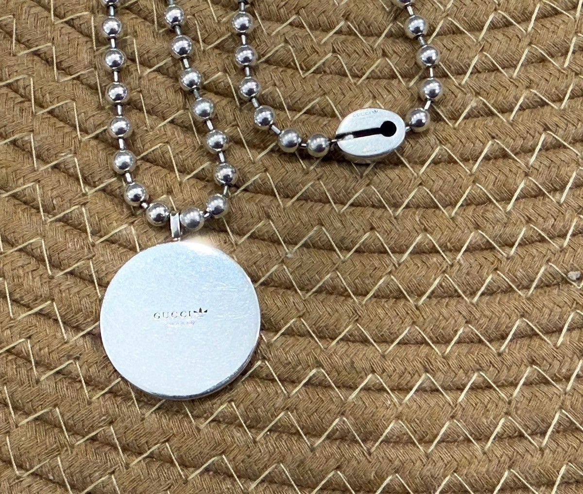 Adidas × Gucci Enamel Boule Large Pendant Necklace Size ONE SIZE - 2 Thumbnail