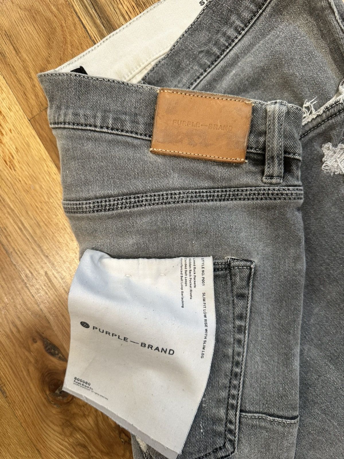 Purple Brand Purple Brand Knee Hole Grey Denim Jeans Size 34 Size US 34 / EU 50 - 4 Thumbnail