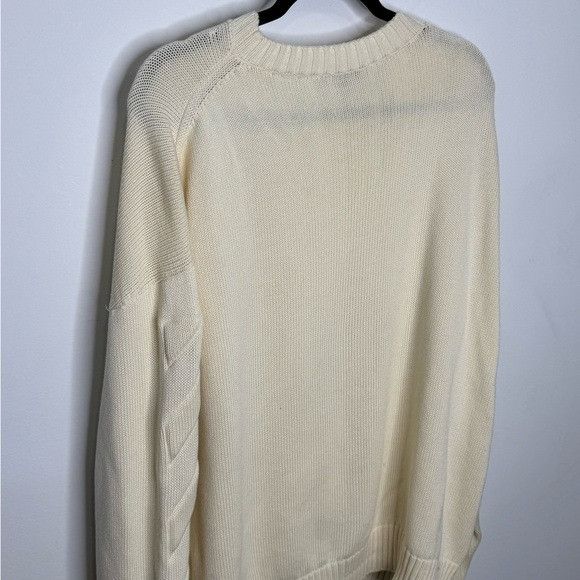 Off-White Off-White Crewneck Diagonal Stripe Jumper Beige Men’s Size L Size US L / EU 52-54 / 3 - 10 Thumbnail