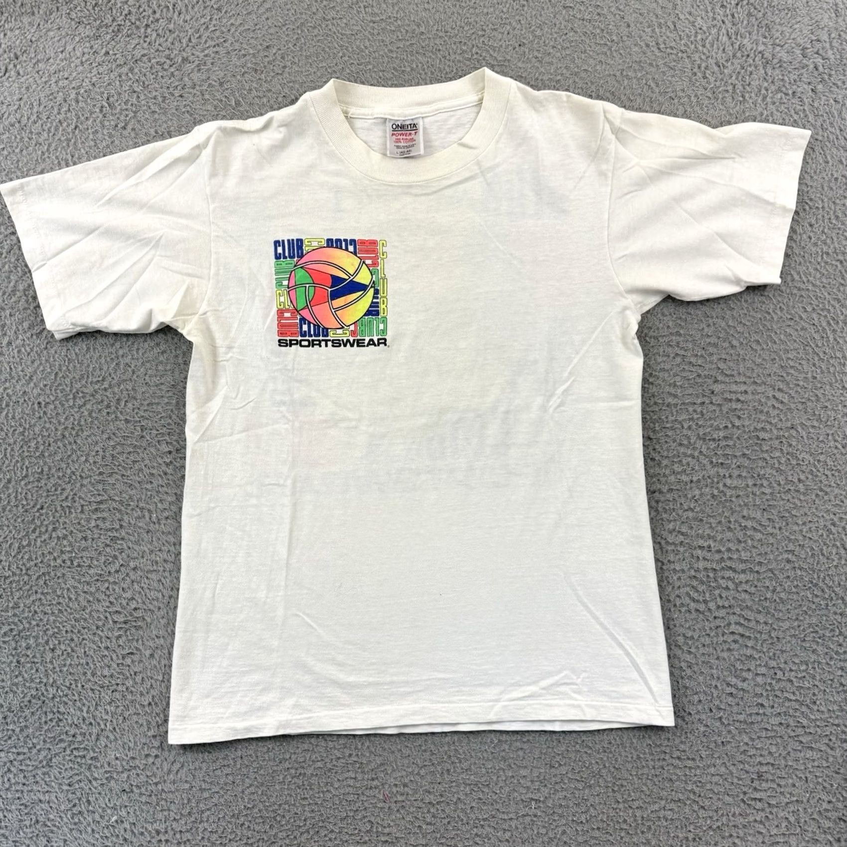 Vintage VINTAGE Club Sportswear Shirt Large White Beach Volleyball 90s Short Sleeve Mens Size US XL / EU 56 / 4 - 2 Thumbnail