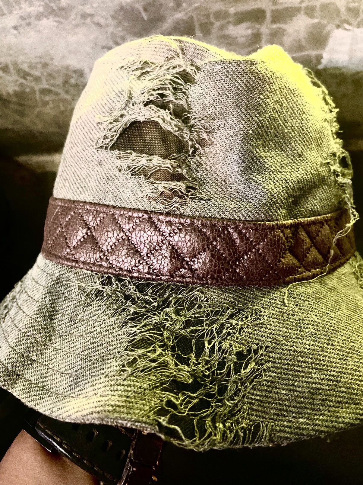 Japanese Brand × Vintage Japanes brand ditsetressed crazy bucket hat inspired kapital Size ONE SIZE - 3 Thumbnail