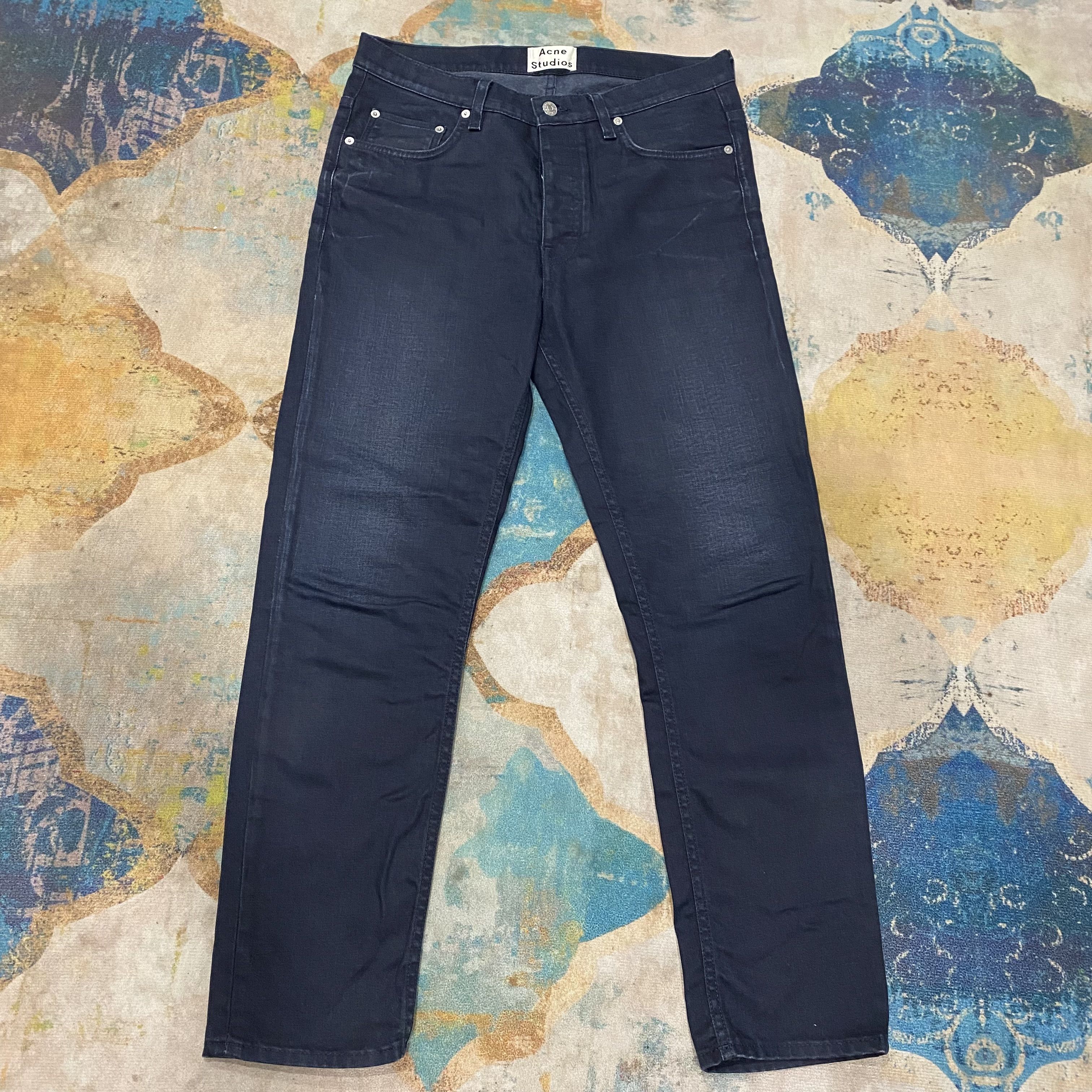 Acne Studios Acne Studios 1989 Ash Black Loose Fit Denim Jeans