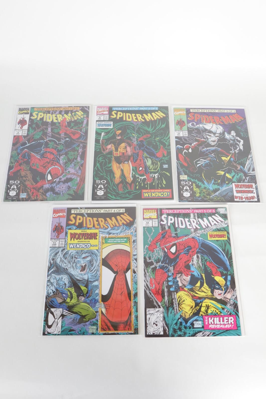 Marvel Comics 91' Marvel Comics Spider-Man Perceptions Part 1-5 Comics Size ONE SIZE - 1 Thumbnail