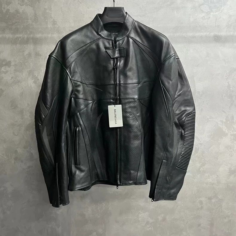 Balenciaga Balenciaga Black Solid Glossy Long Sleeve Loose Jacket with Size US XS / EU 42 / 0 - 1 Thumbnail