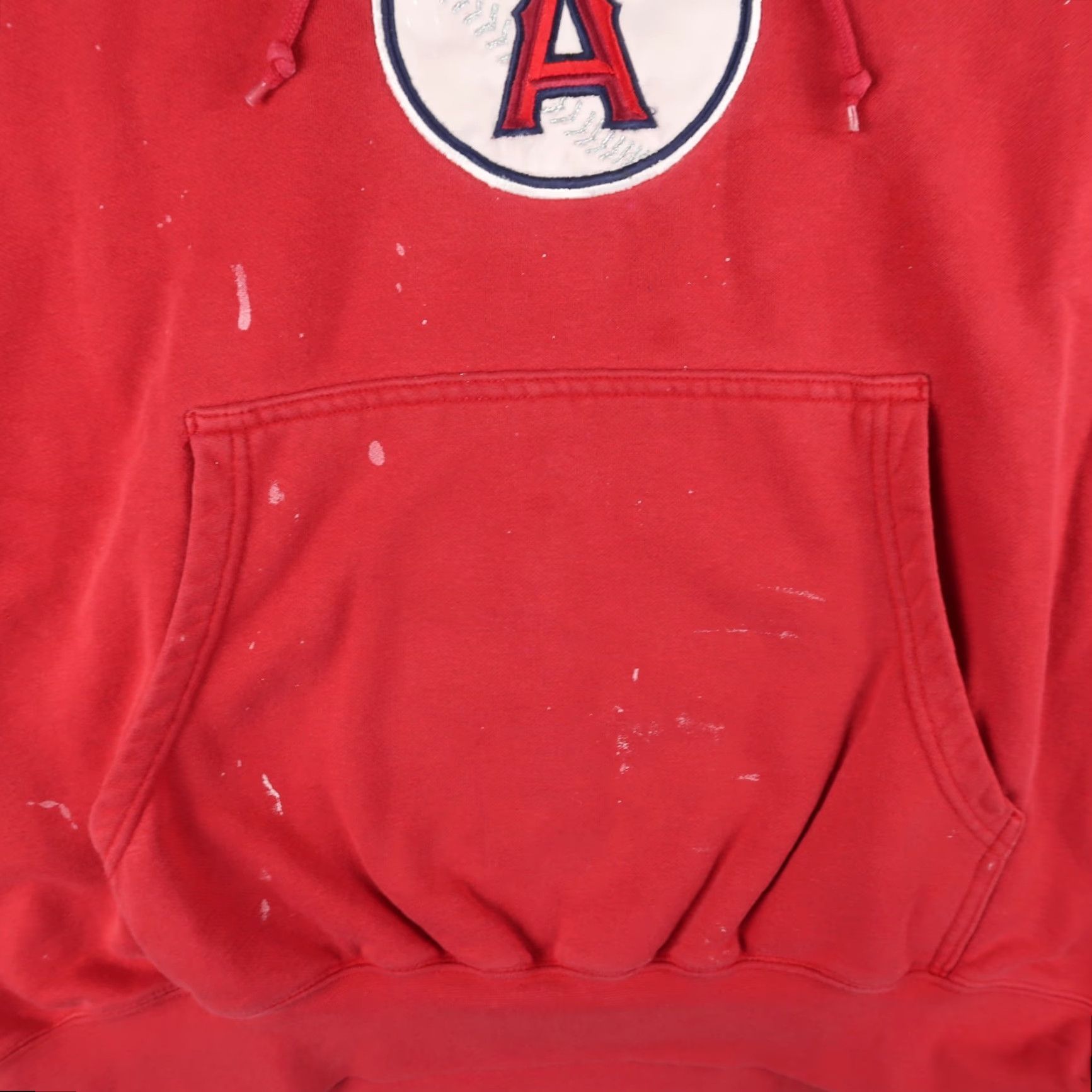 Nike VINTAGE Nike Center Swoosh Hoodie Anaheim Angels Red Size XL Sweatshirt Size US XL / EU 56 / 4 - 7 Thumbnail