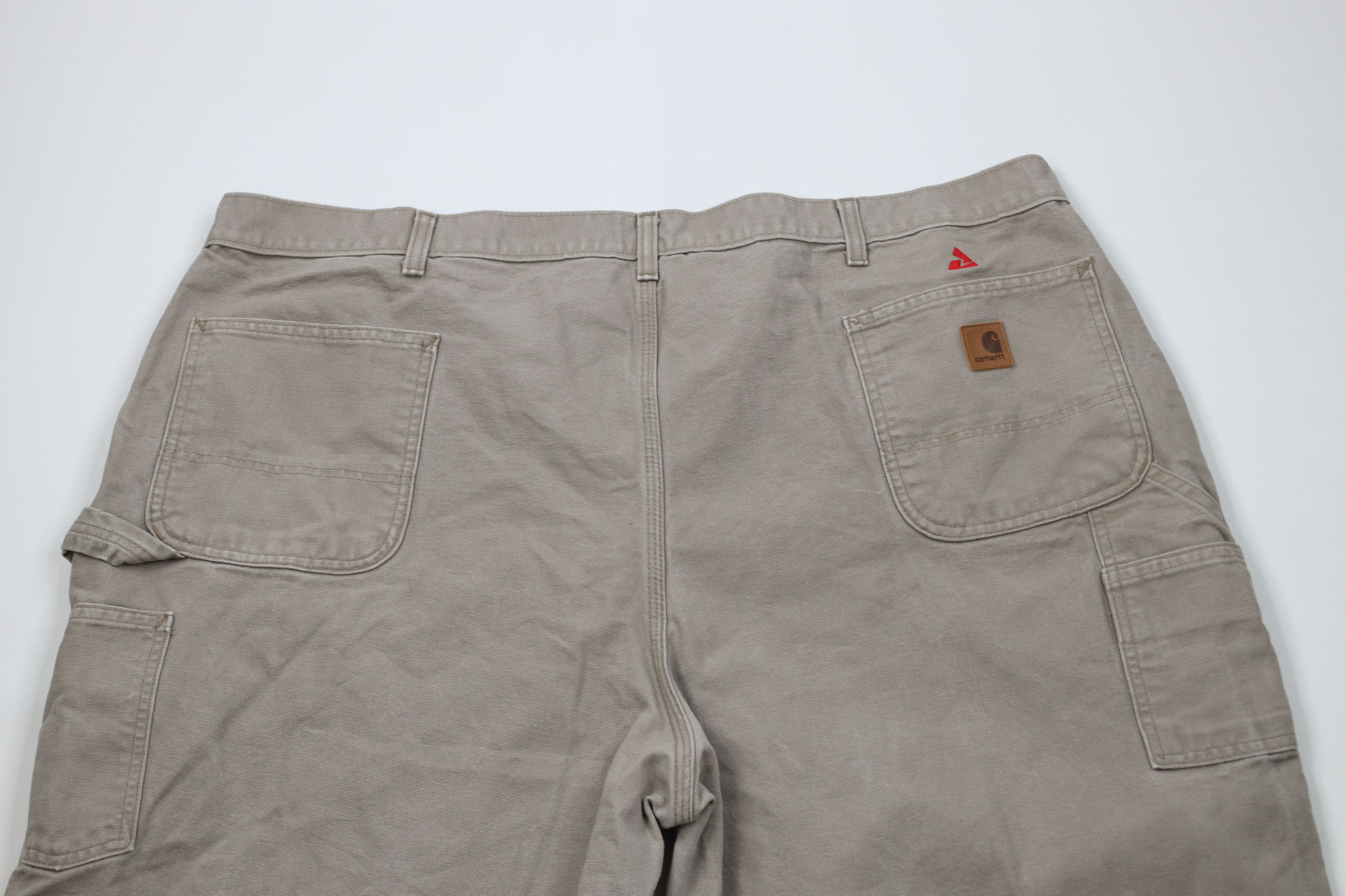 Carhartt × Vintage Vintage Y2K Carhartt Dungaree Wide Leg Canvas Pants Desert Size US 44 / EU 60 - 10 Thumbnail