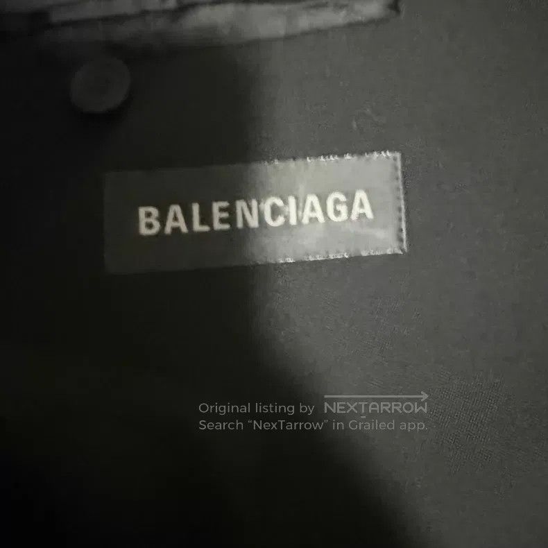 Balenciaga Balenciaga Black Folded Double Breasted Suit Jacket Size US M / EU 48-50 / 2 - 3 Thumbnail