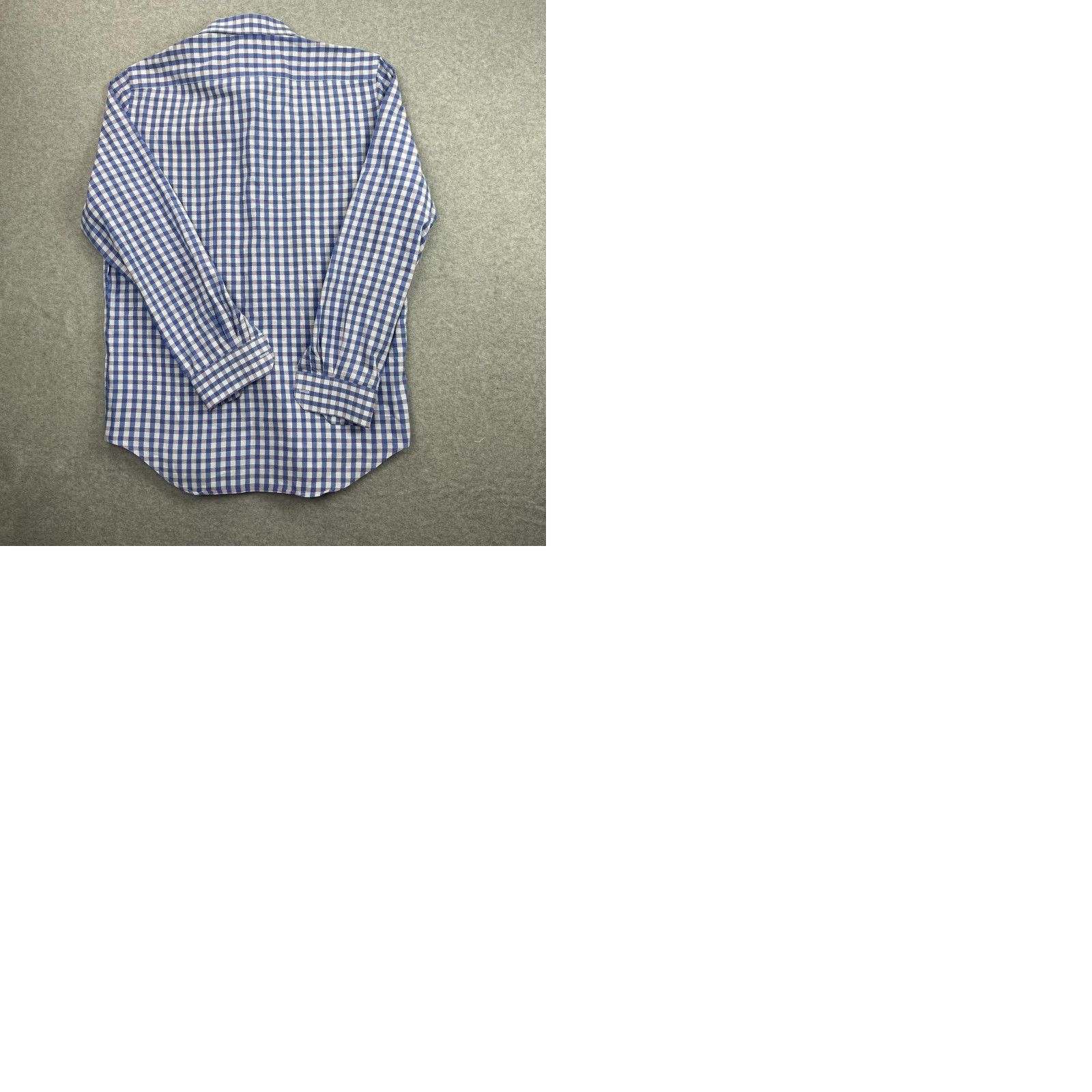 Robert Graham Robert Graham Shirt Mens 16 Blue Gingham Check Long Sleeve Button Front Cotton Dress Shirt Size US L / EU 52-54 / 3 - 9 Thumbnail