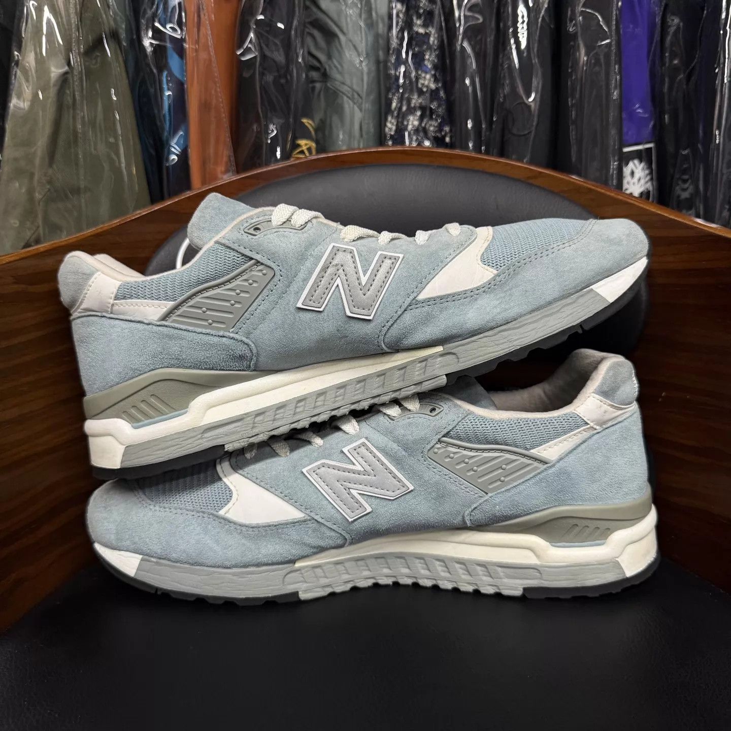 New Balance NB998 Pool Blue 45 Worn Very Few Times Size US 12 / EU 45 - 7 Thumbnail