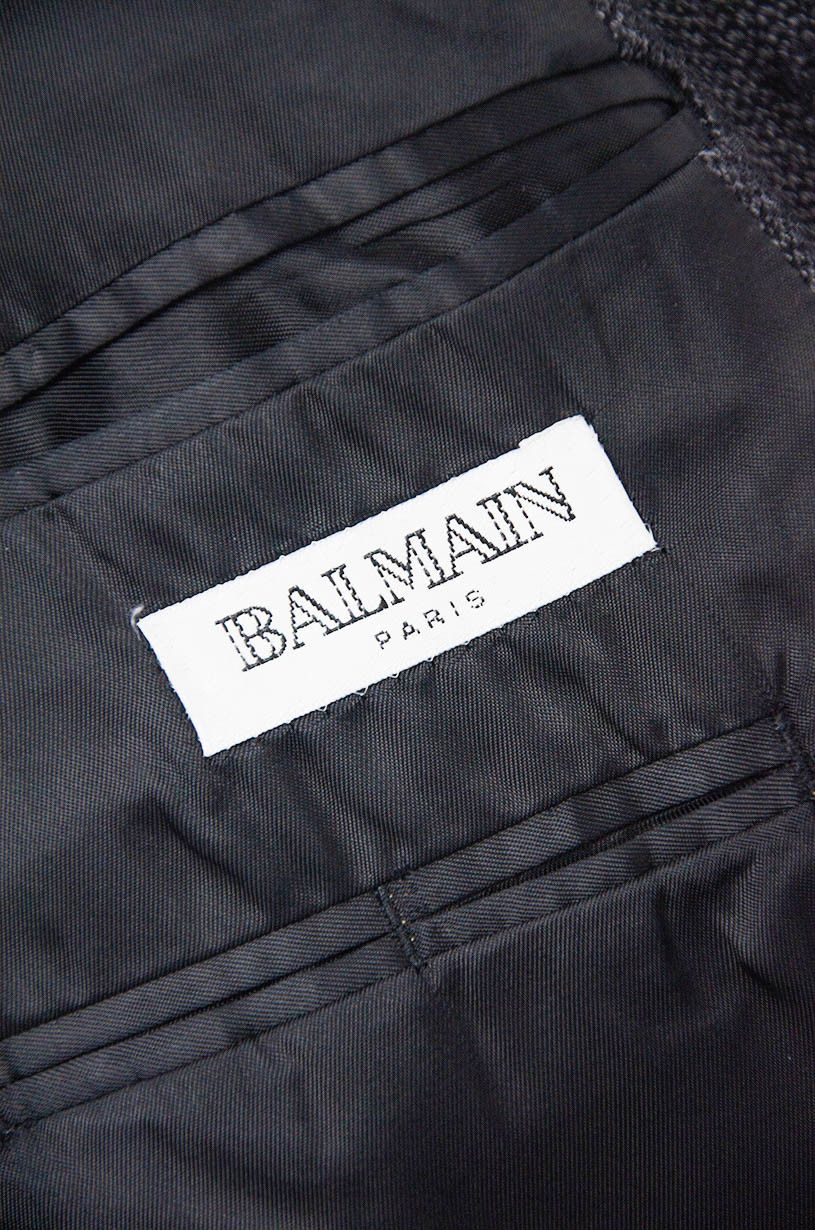 Balmain Balmain Paris Wool Blazer Grey - Size 42 Regular Size 42R - 10 Thumbnail