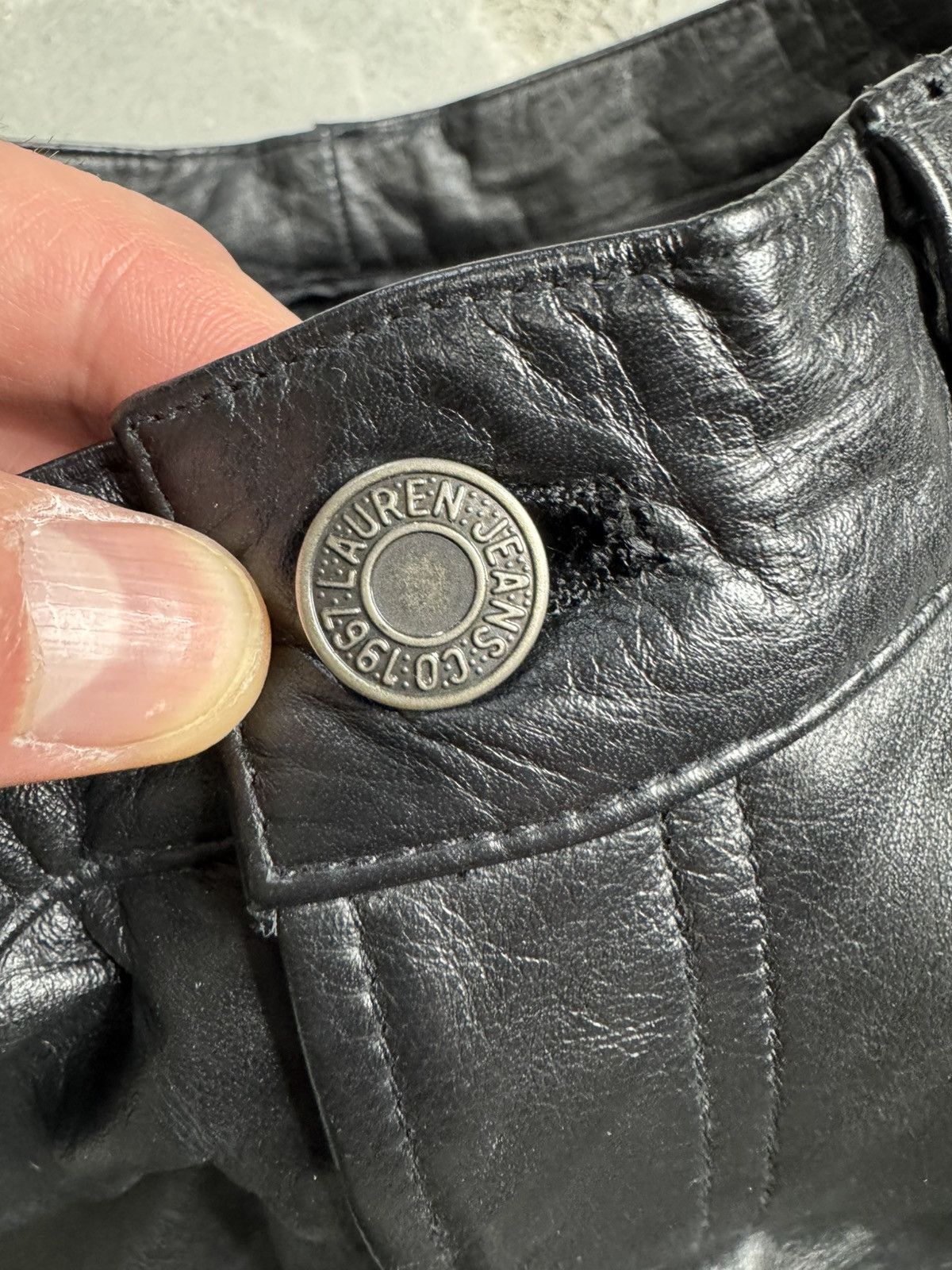 Polo Ralph Lauren × Vintage Vintage Polo Ralph Lauren Leather Pants Size US 30 / EU 46 - 5 Thumbnail