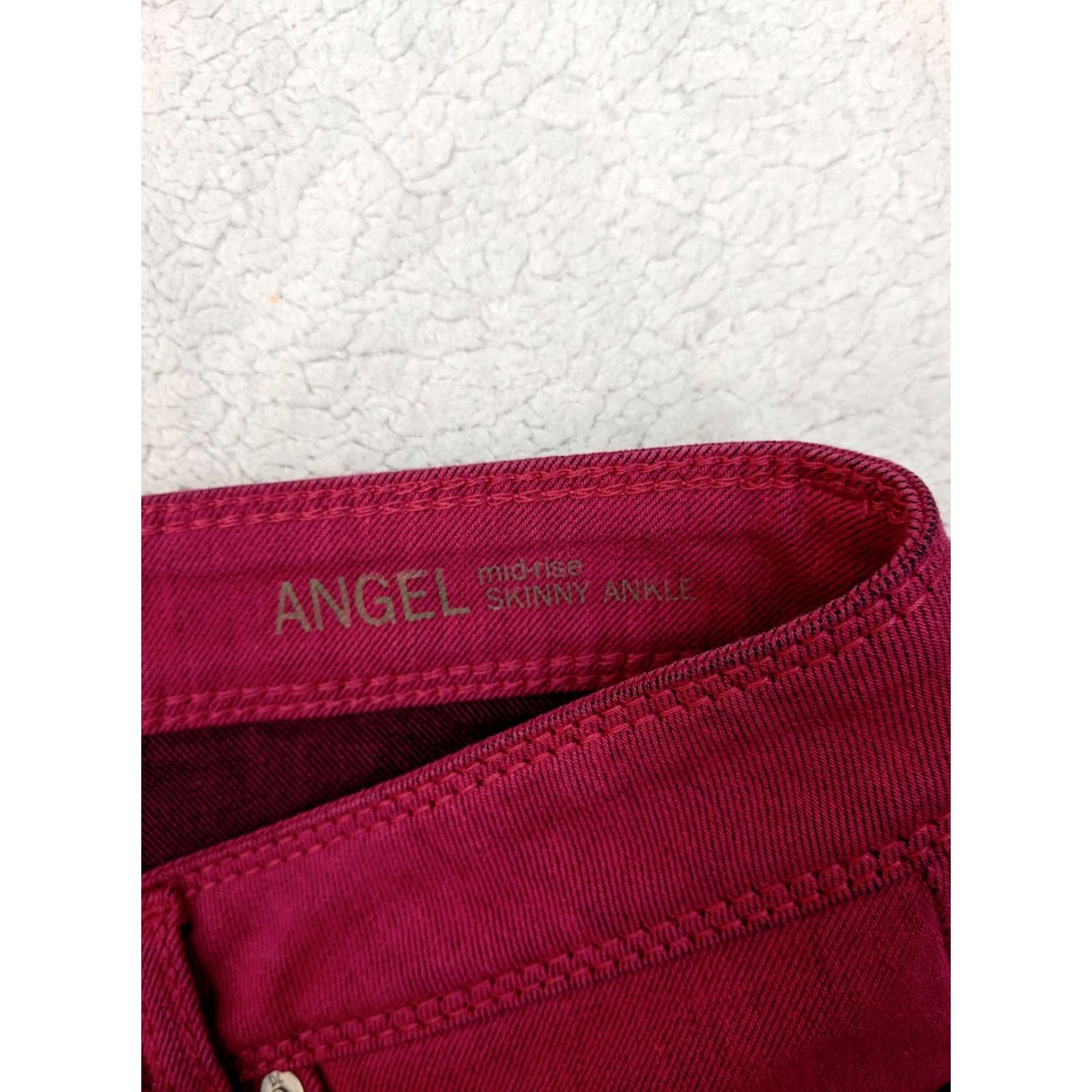DL1961 DL1961 Angel Mid Rise Skinny Ankle Women 28 Pink Jeans 5 Pocket Dark Denim Slim Leg Jeans Womens Pink DL1961 Angel Mid Rise Skinny Ankle Size 24" / US 00 / IT 34 - 5 Thumbnail