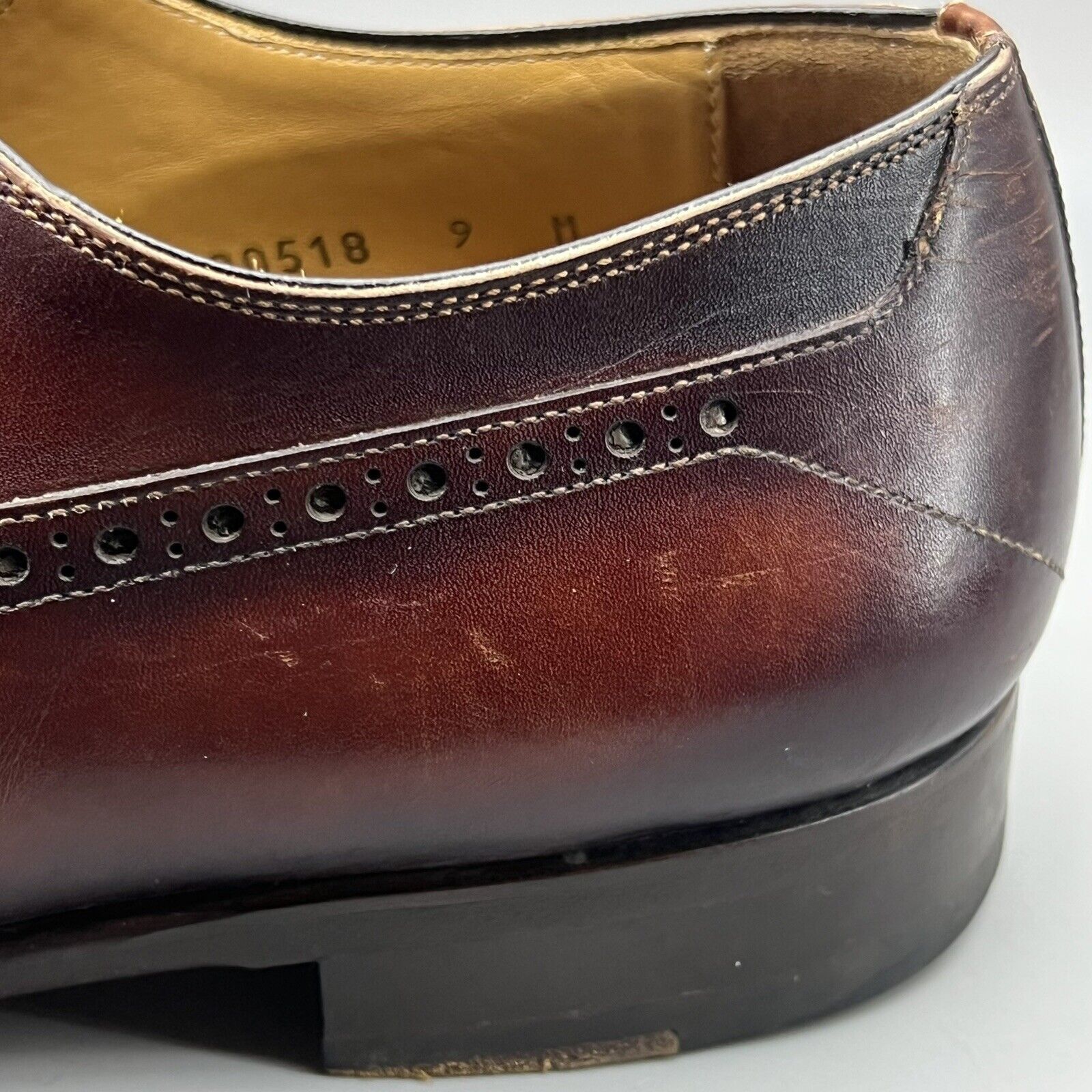 Magnanni Magnanni Manolo Medallion Shoes Men's Size 9 M Cognac Brown Size US 9 / EU 42 - 11 Thumbnail