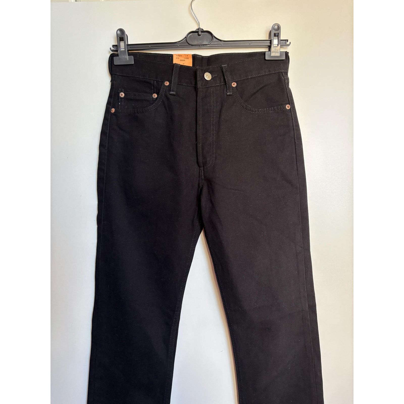 Japanese Brand × Levi's × Levi's Vintage Clothing Deadstock Levi's 501-0114 USA W29 L32 Black 90s Raw Denim Size US 29 - 3 Thumbnail