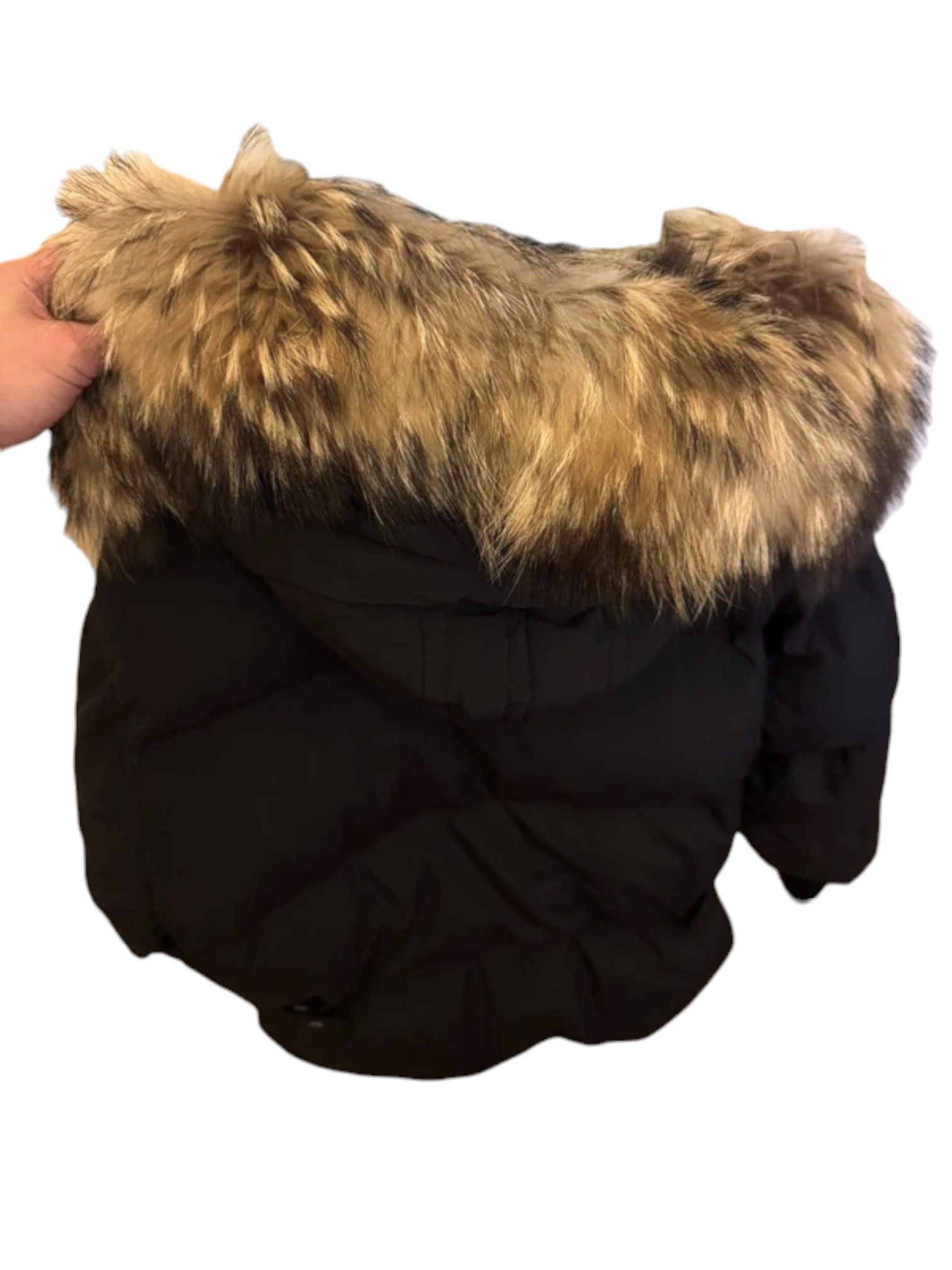 Dsquared2 Dsquared² “Mother Fluff” Down Jacket with Fur Hood – Size 48 Size US M / EU 48-50 / 2 - 7 Thumbnail
