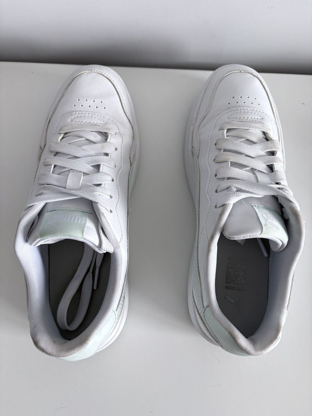 Puma Puma Carina Lift white mint leather platform women's size 40 Size US 10 / IT 40 - 5 Thumbnail