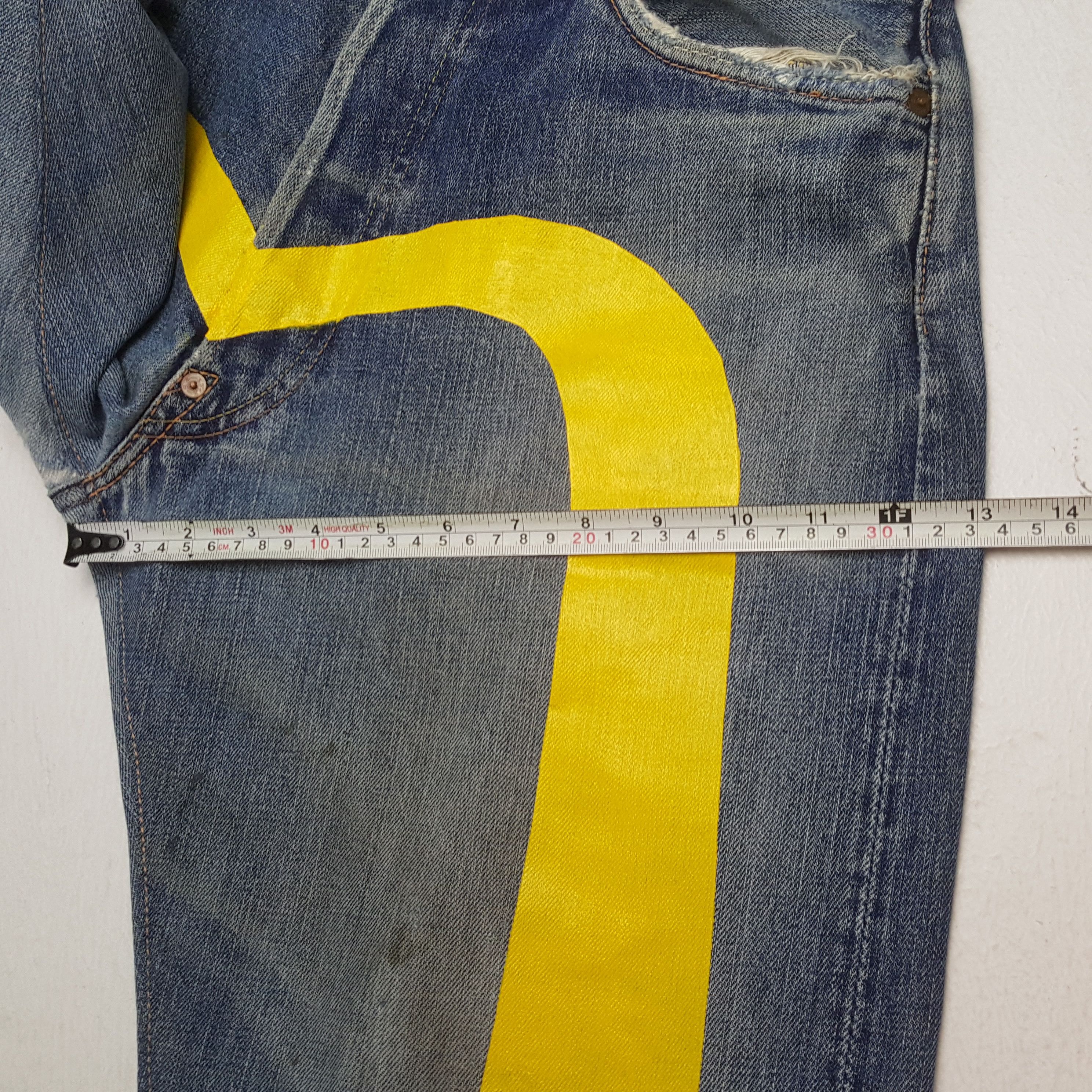 Evisu × Japanese Brand × Vintage Vintage EVISU Japanese Brand Daicock Custom Distressed Jeans Size US 30 / EU 46 - 9 Thumbnail