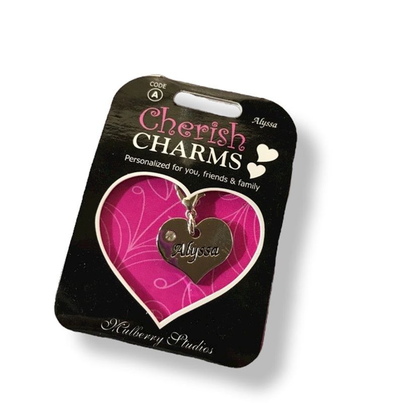 Other Cherish Charms ALYSSA Name Bracelet Charm Silvertone NEW Size ONE SIZE - 1 Thumbnail