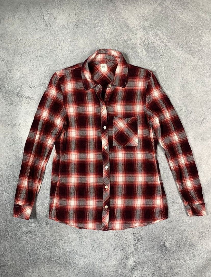 Gap × Vintage Vintage Y2K Gap check flannel button ups shirt size XS Size US XS / EU 42 / 0 - 1 Thumbnail