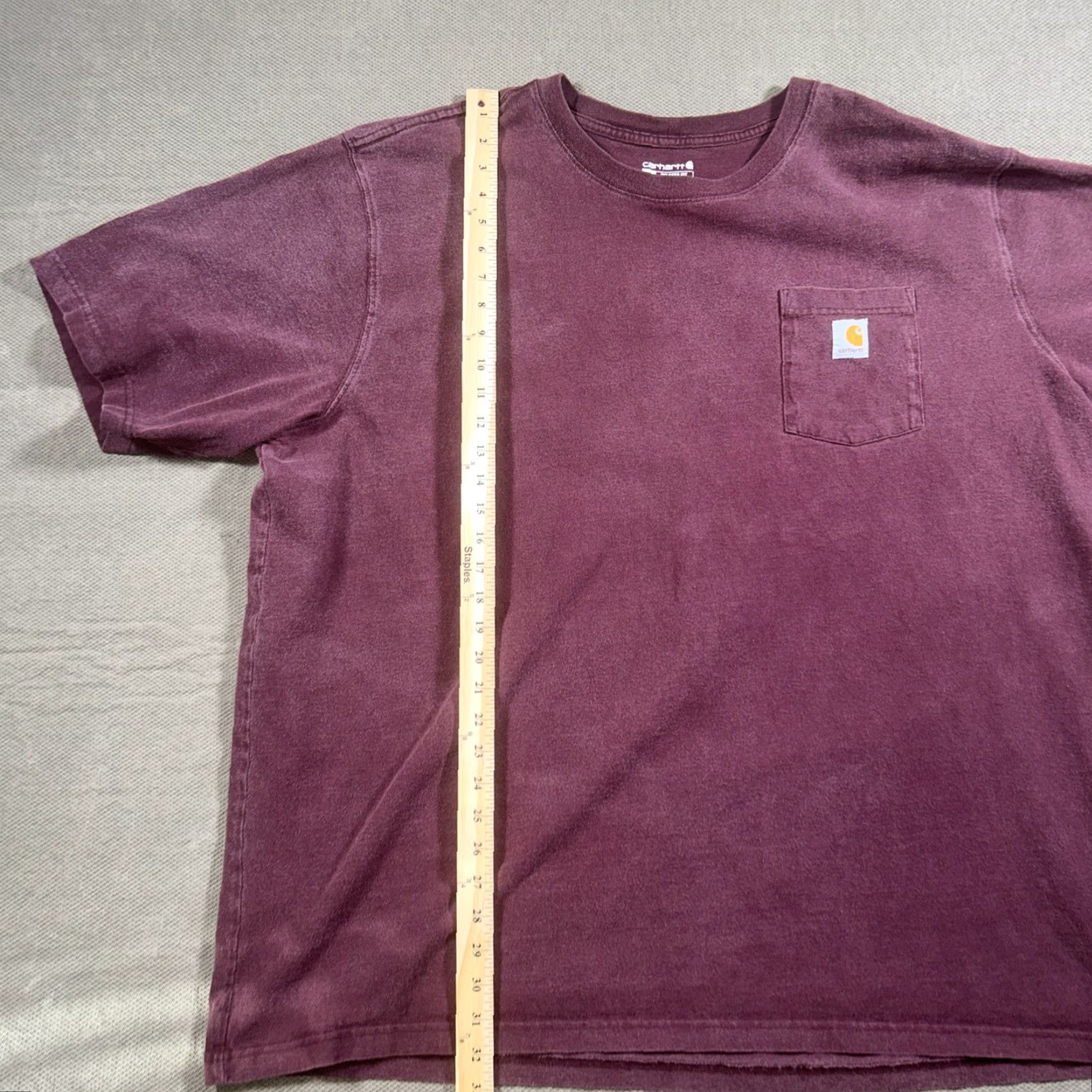 Carhartt Carhartt Shirt 4XL Maroon Red Workwear Short Sleeve T-Shirt Casual Relaxed Men’s Size US XXL / EU 58 / 5 - 4 Thumbnail